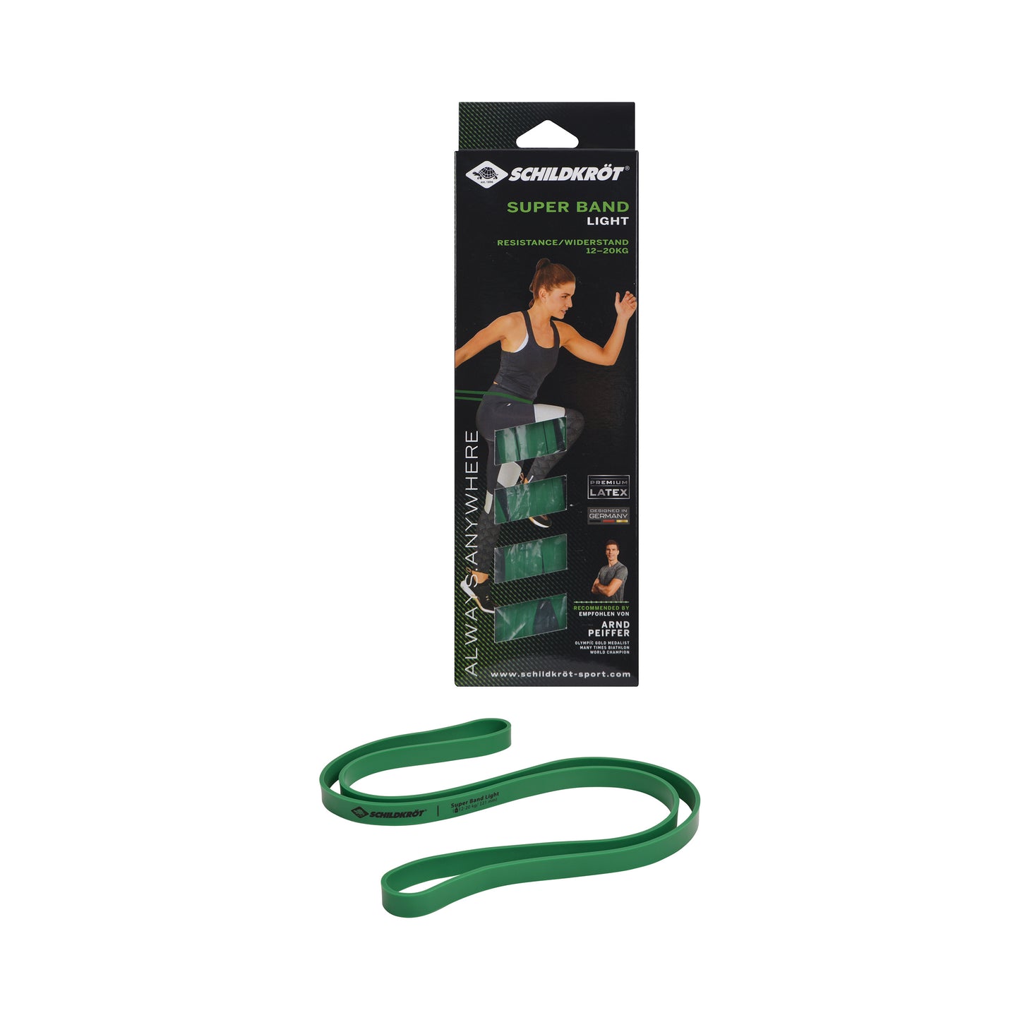 Schildkröt Fitness Super Band Light Bandes De Résistance-Vert