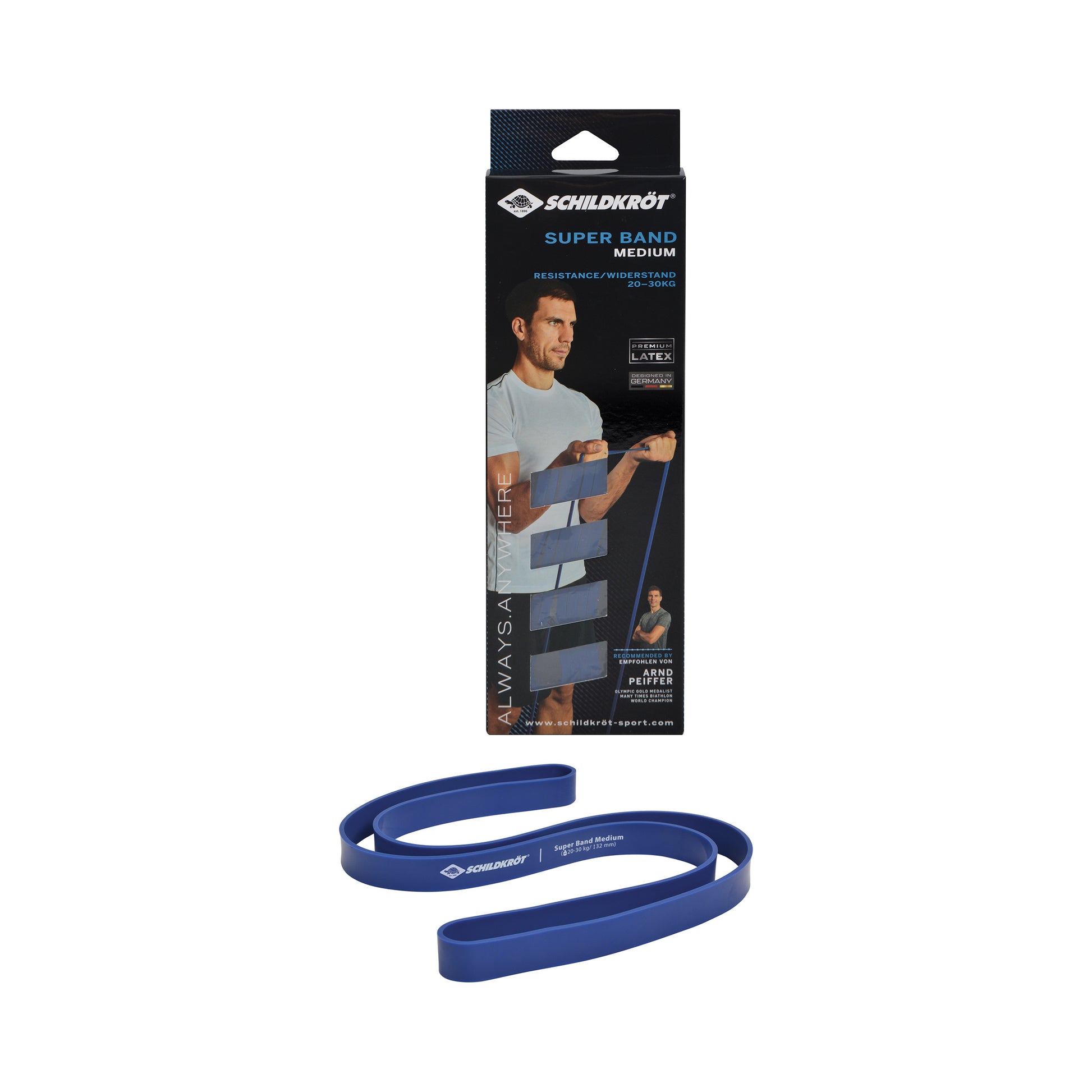 Schildkröt Fitness Super Band Medium Bandes De Résistance-Bleu