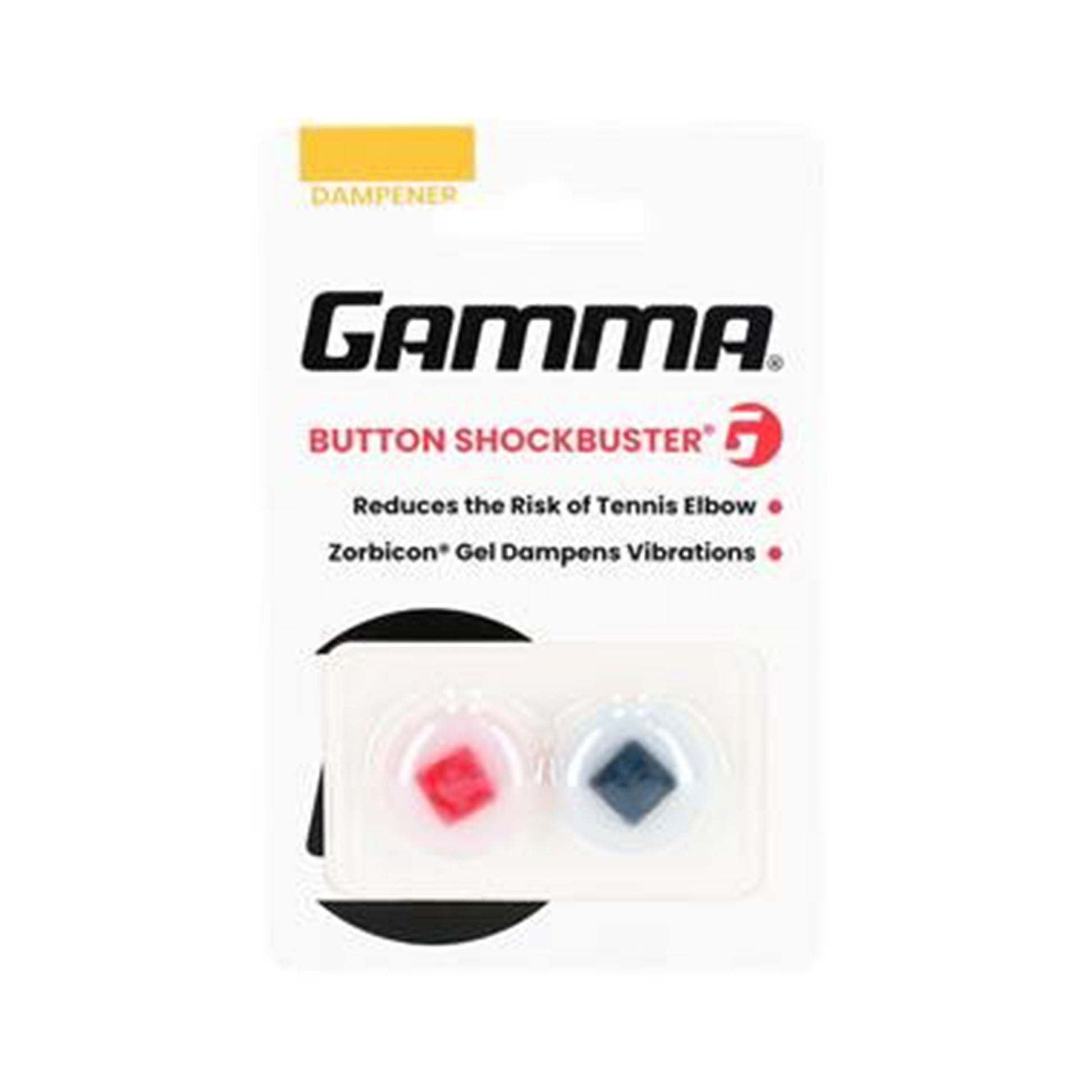 Gamma Button Shockbuster Antivibrateur-Rouge,Noir