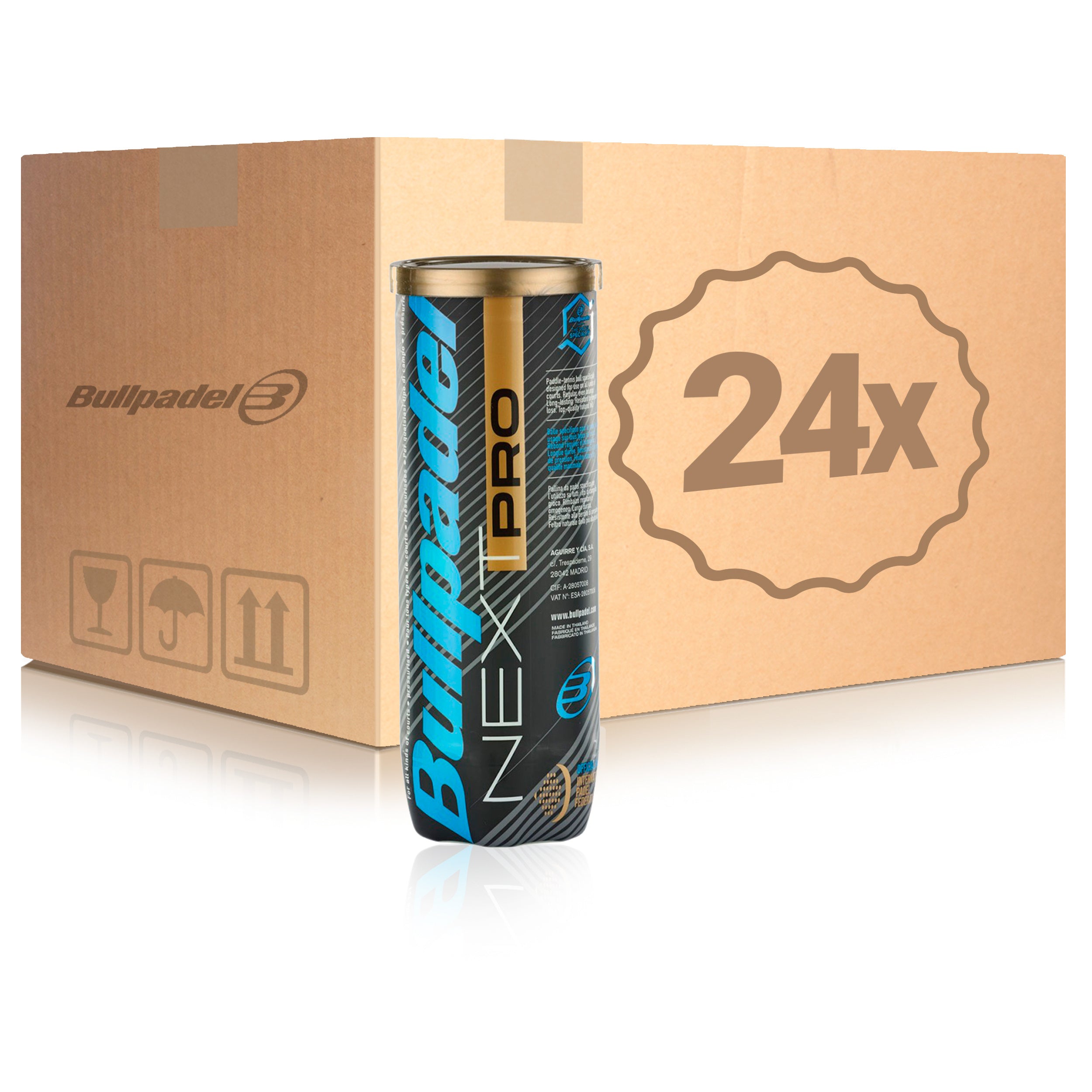 Bullpadel 24 Tubes de 3 Next Pro En carton