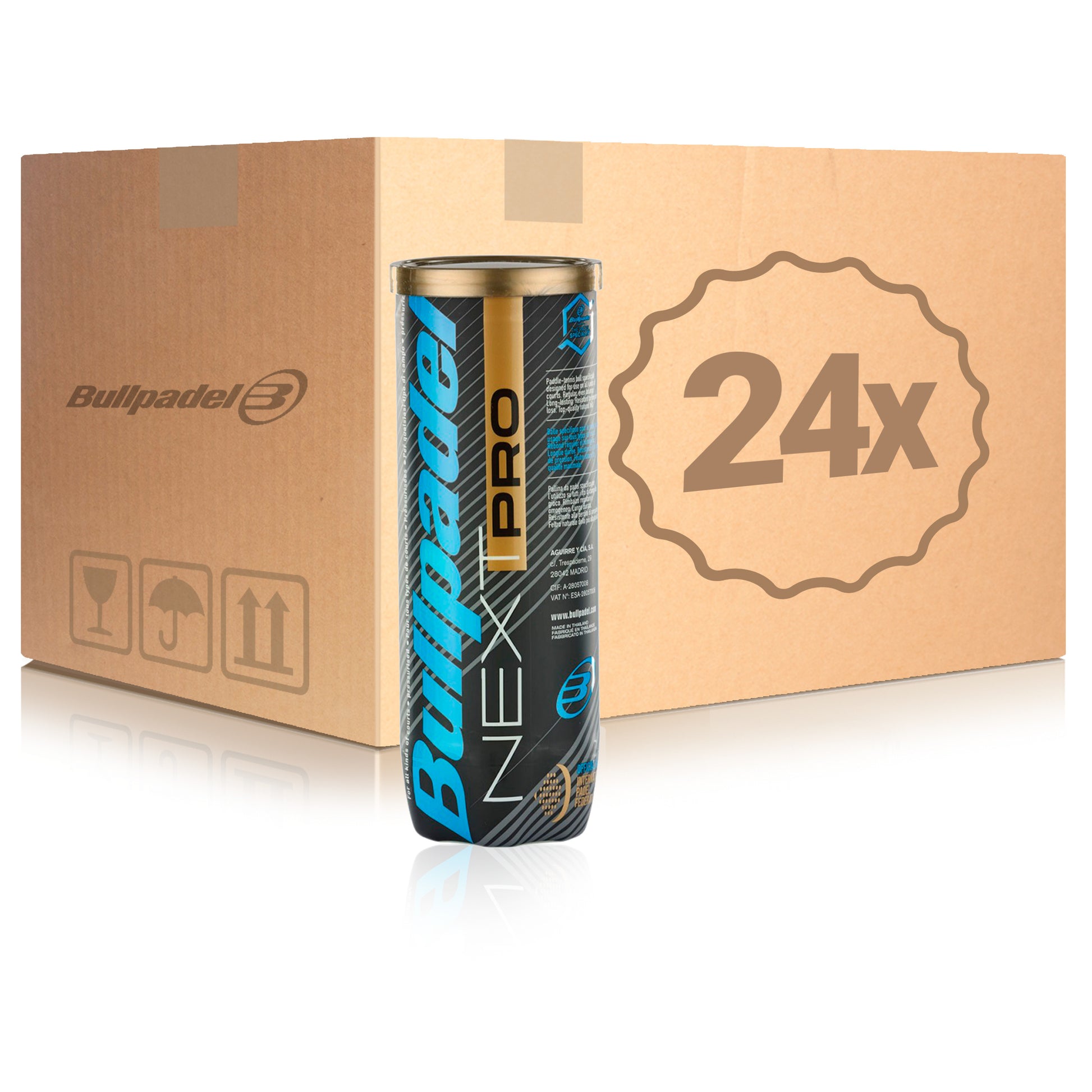 Bullpadel 24 Tubes de 3 Next Pro En carton
