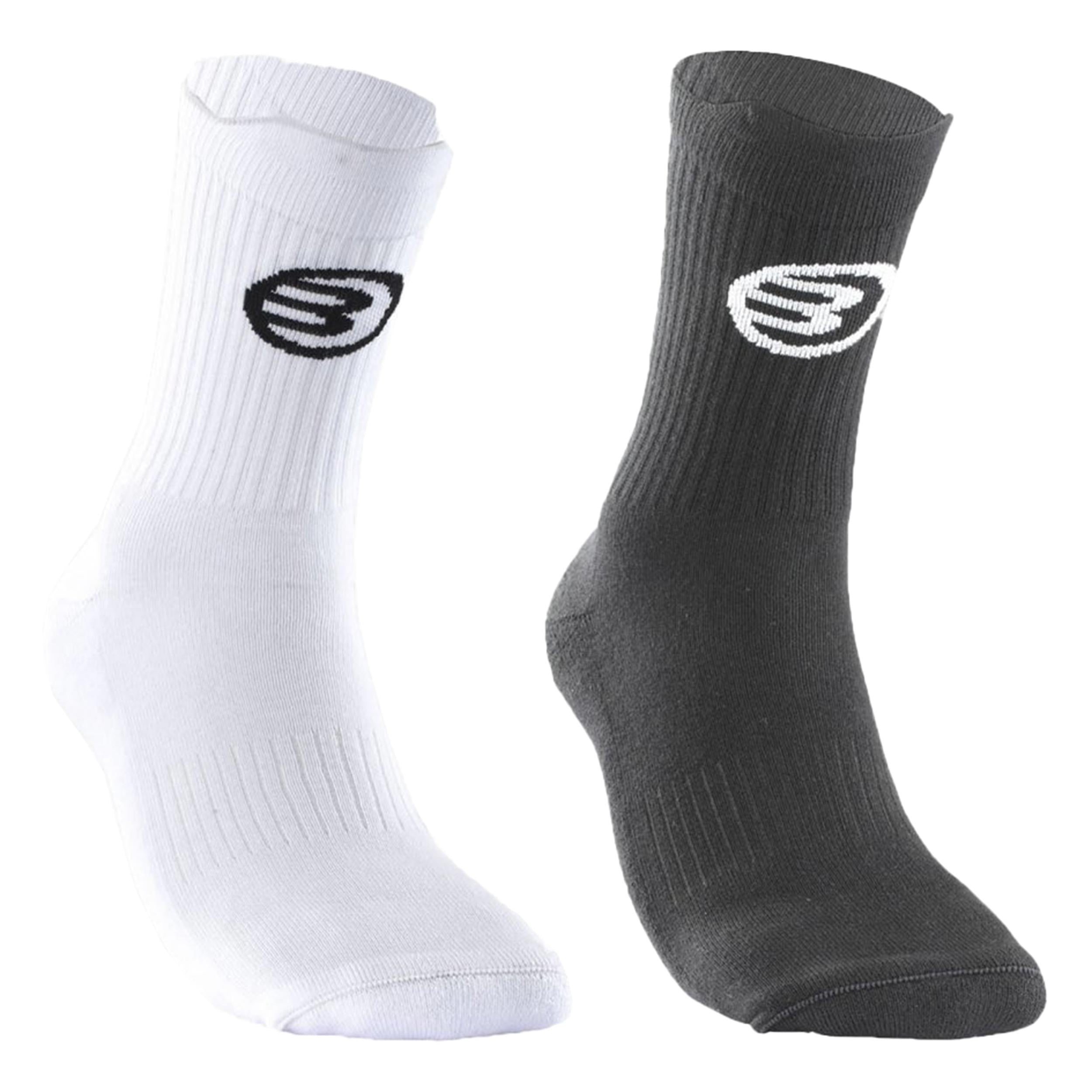 Bullpadel Bp253 (Pack 2) Chaussettes de sport Unisex - noir, blanc