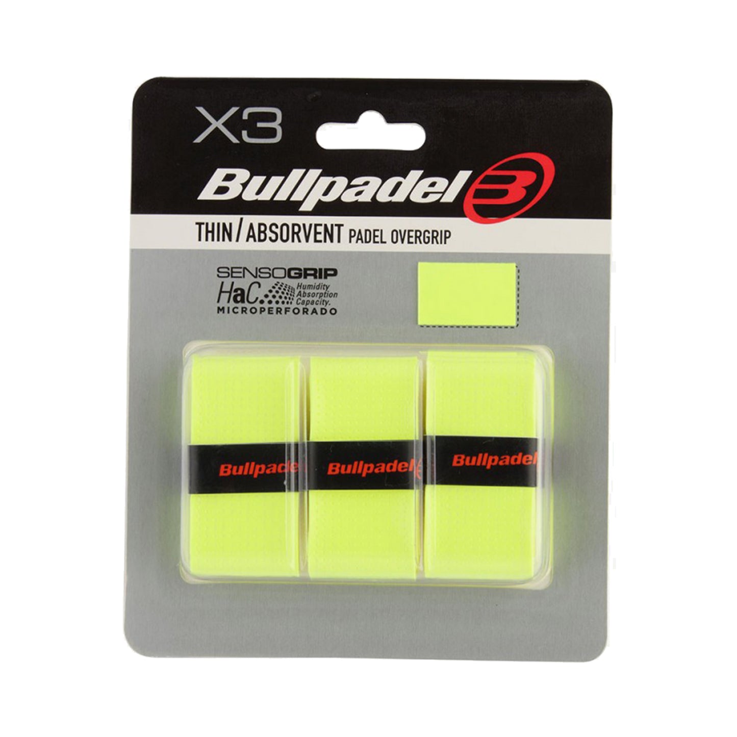 Bullpadel GB-1705 SENSO ABSORBENT-Jaunes Fluo