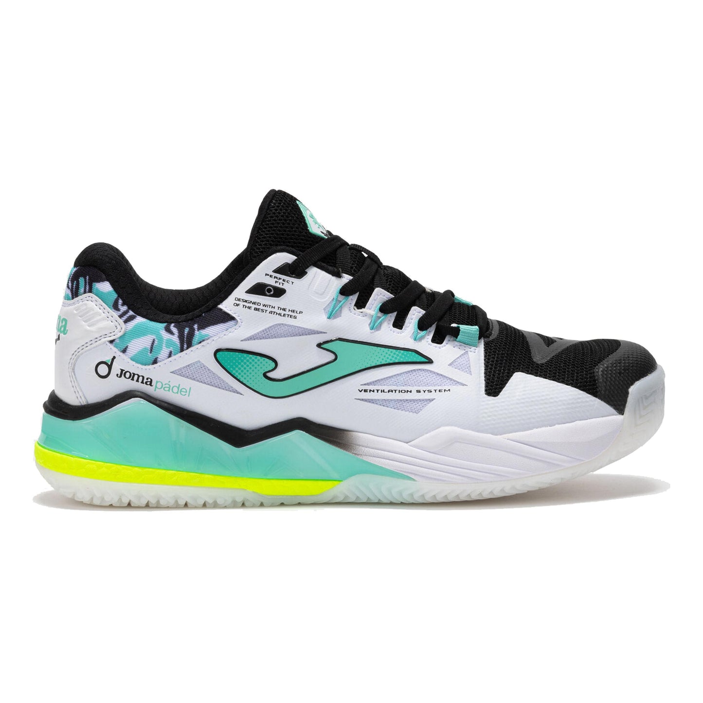 Joma Spin Chaussures padel Hommes - blanc, noir