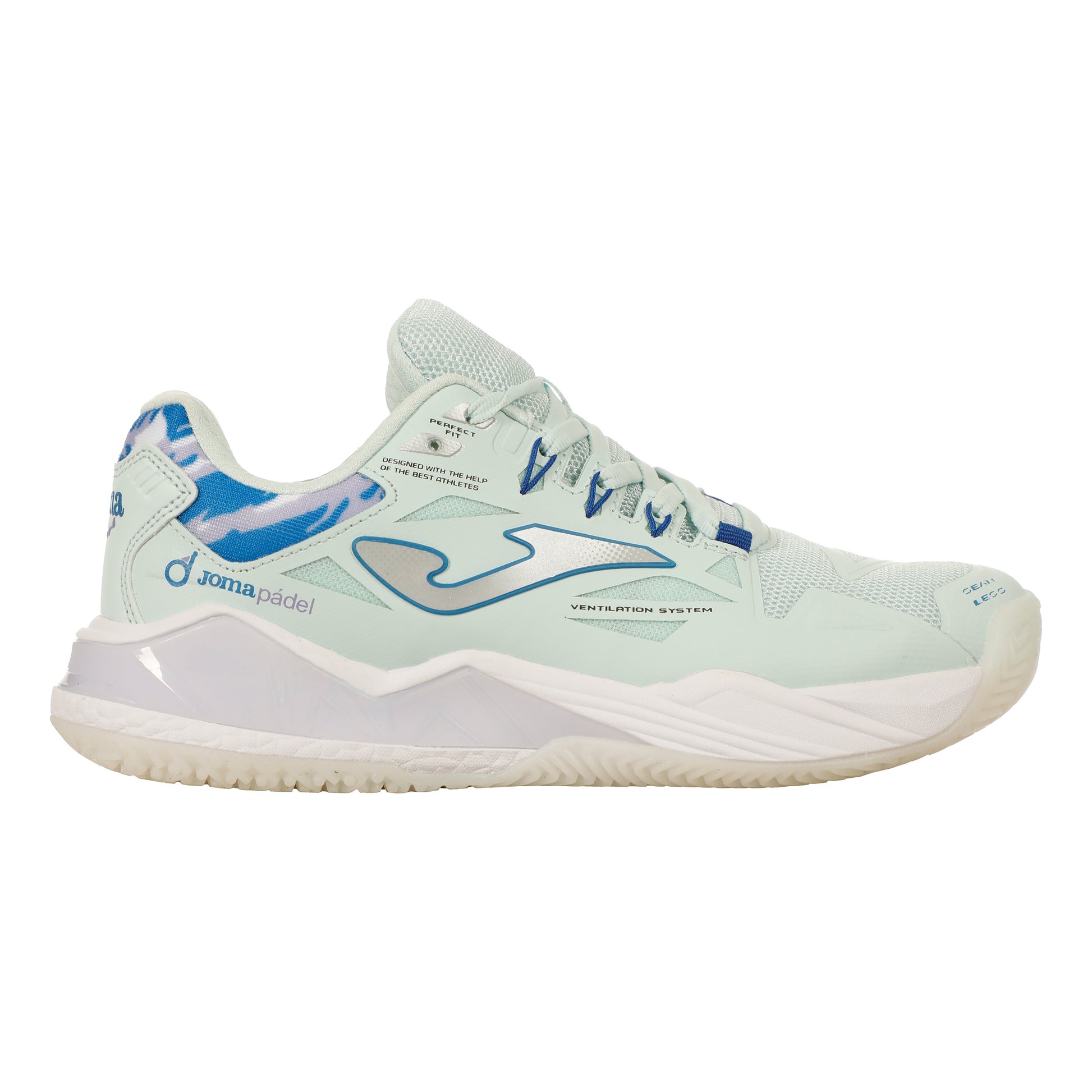 Joma Spin Chaussures padel Femmes - bleu clair, lilas