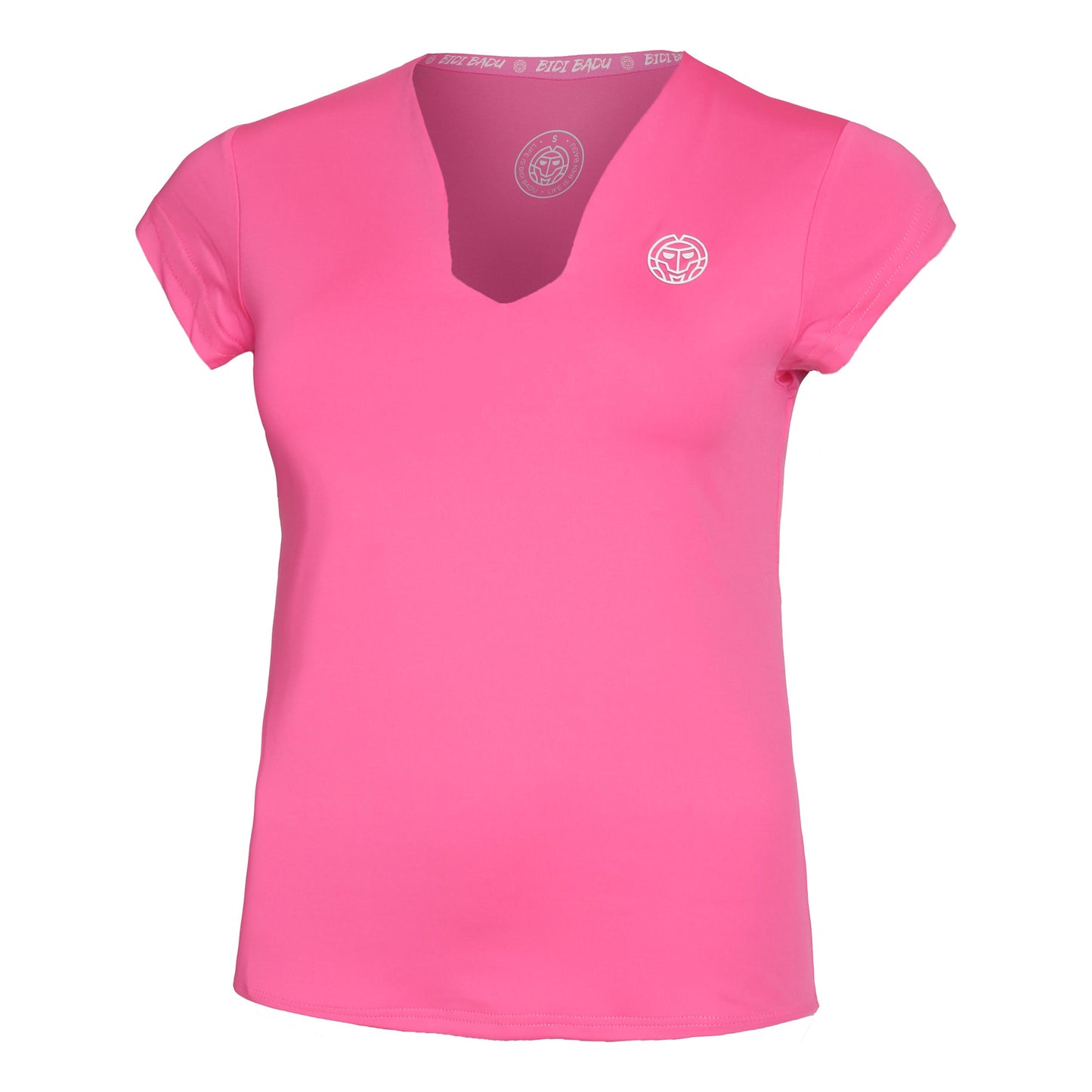 BIDI BADU Bella 2.0 Tech V-Neck T-shirt Femmes-Pink,Blanc