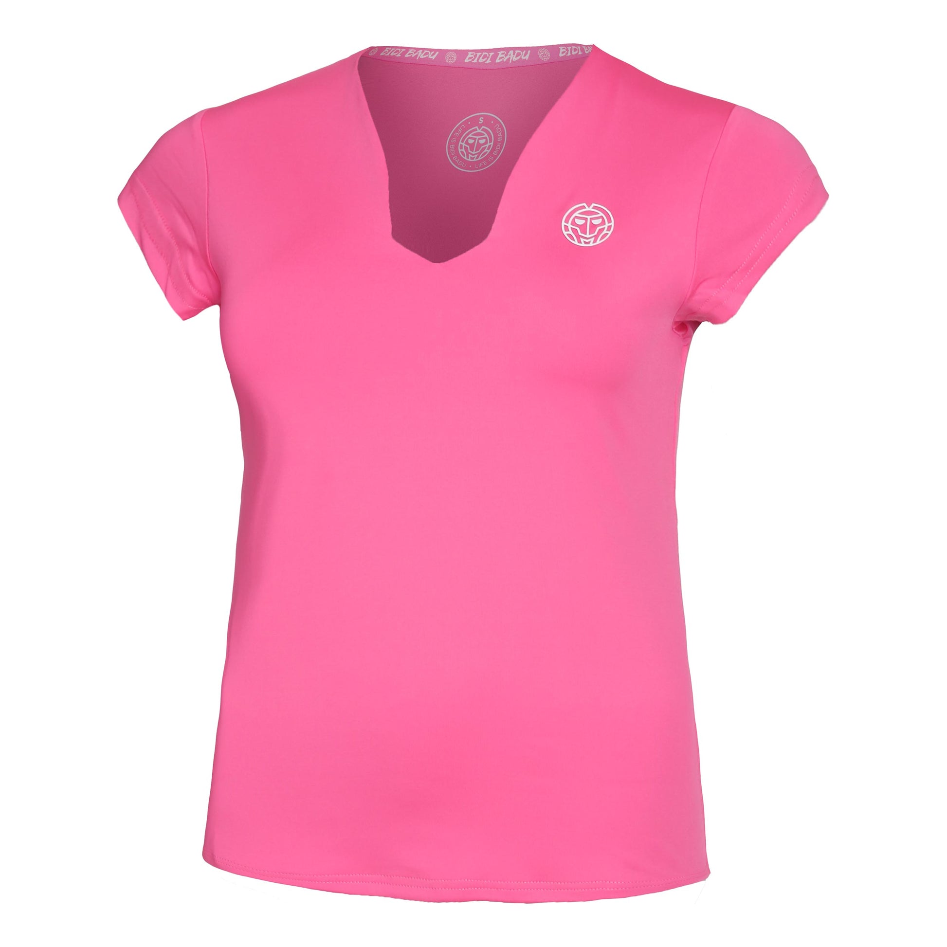 BIDI BADU Bella 2.0 Tech V-Neck T-shirt Femmes-Pink,Blanc