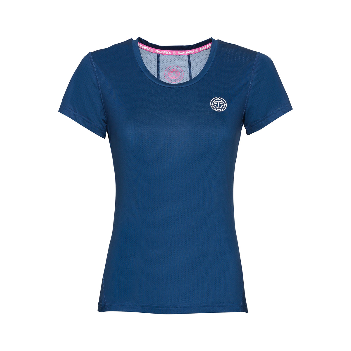 BIDI BADU Calla Tech Roundneck T-shirt Filles - bleu foncé, blanc