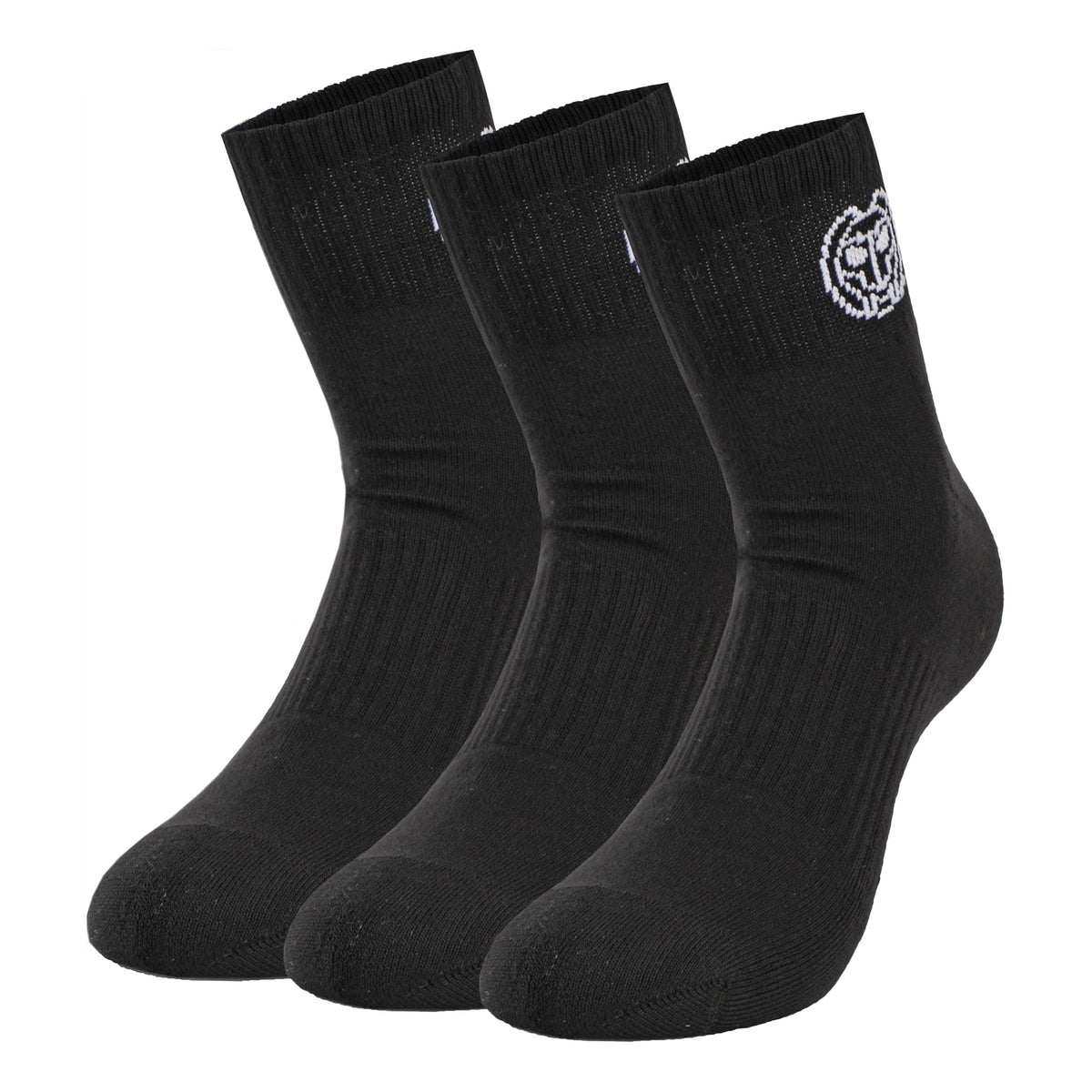 BIDI BADU Gila Ankle Tech Chaussettes de sport Pack de 3 Unisex - noir, blanc