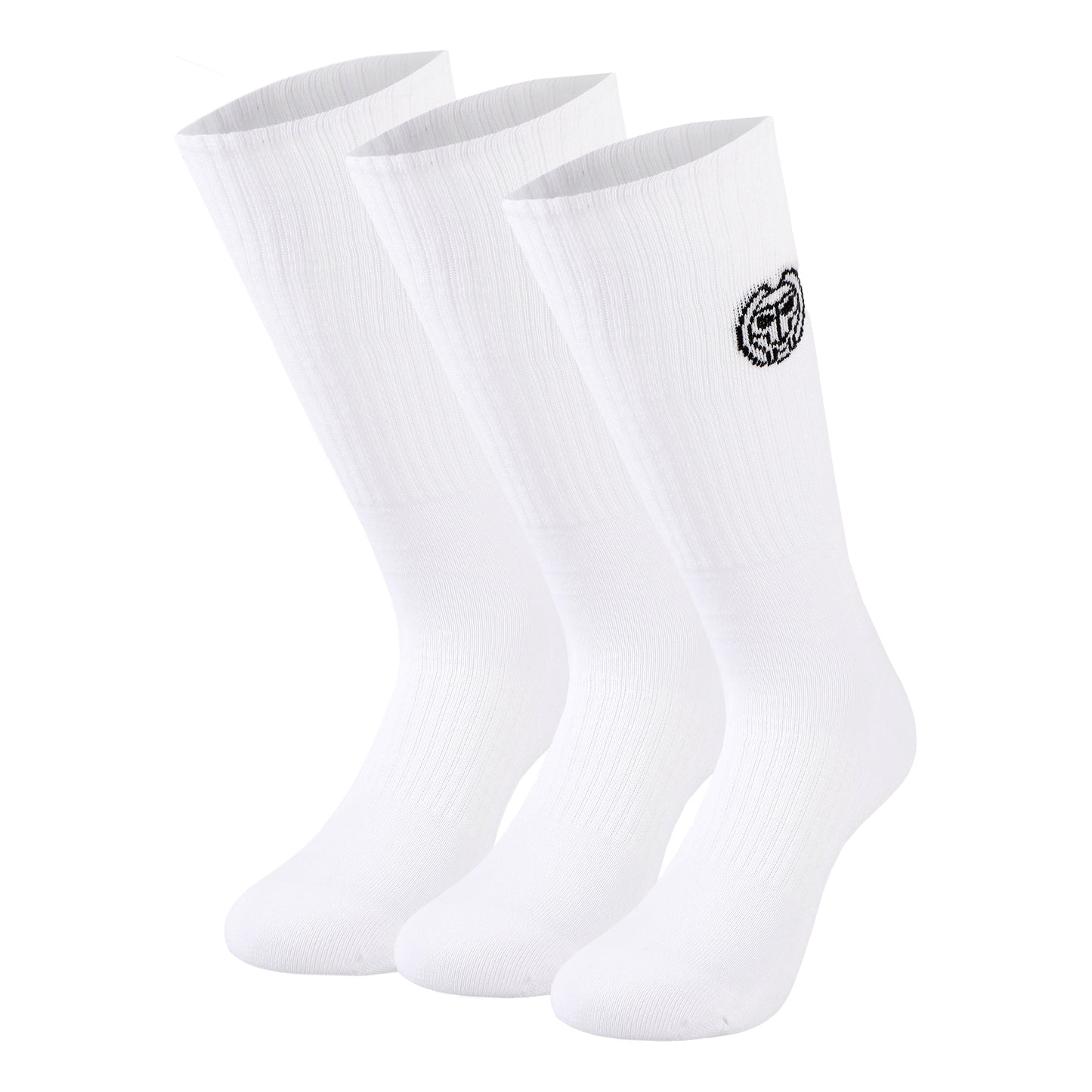 BIDI BADU Matayo Crew Tech Chaussettes de sport Pack de 3 Hommes - blanc, noir