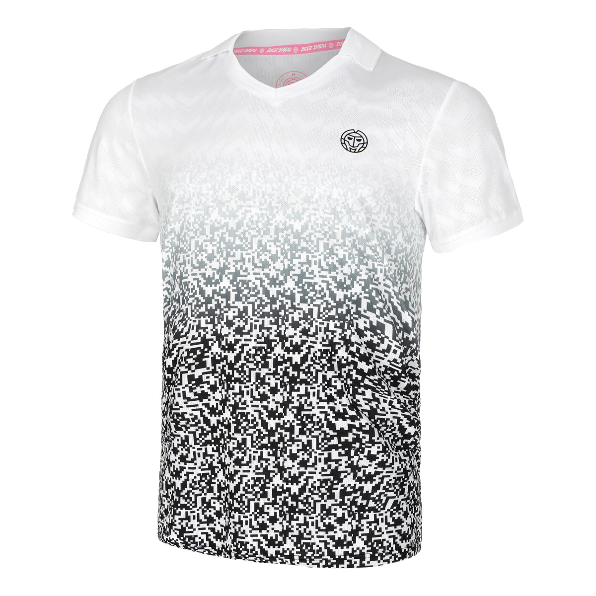 BIDI BADU Tano Tech Polo Hommes - blanc, noir
