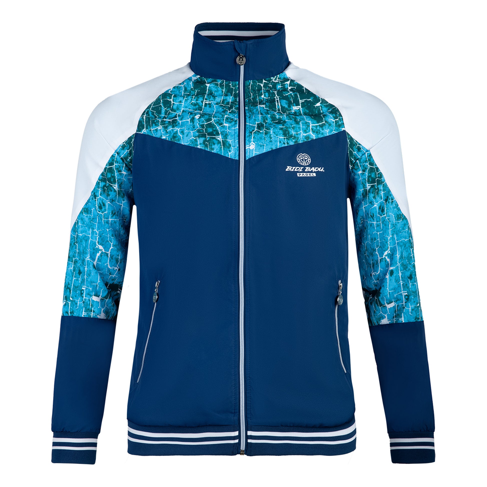 BIDI BADU Jabu Tech Veste De Survêtement Hommes-Bleu Foncé,Multicouleur