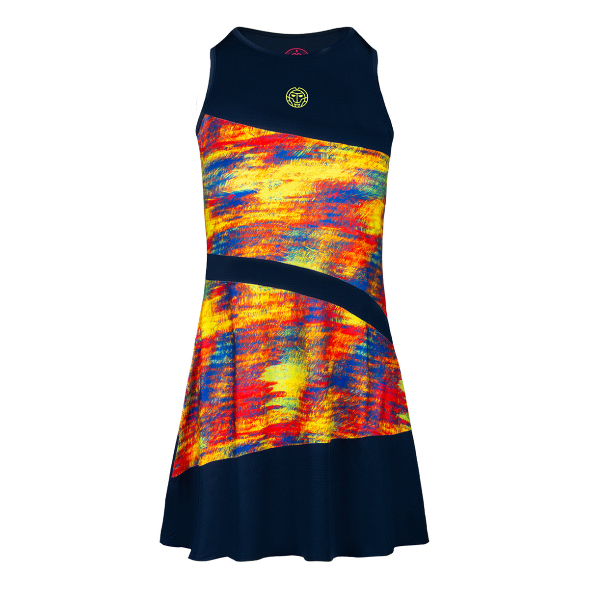 BIDI BADU Abeni Tech 2in1 Robe Femmes - bleu foncé, multicouleur