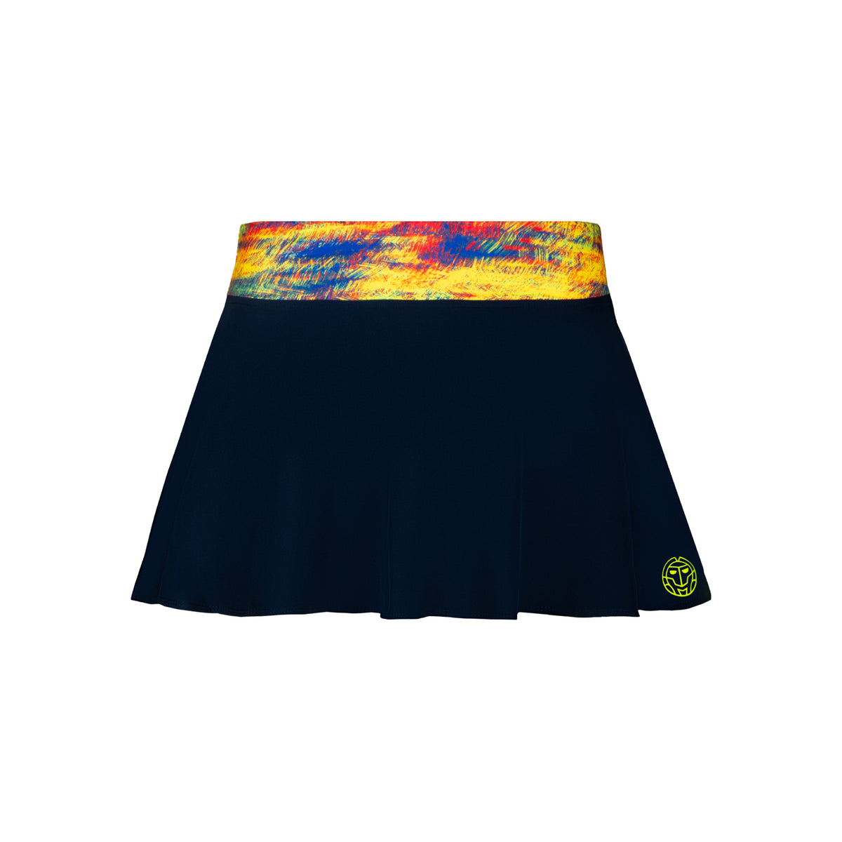 BIDI BADU Mora Tech Printed Jupe Femmes - bleu foncé, multicouleur