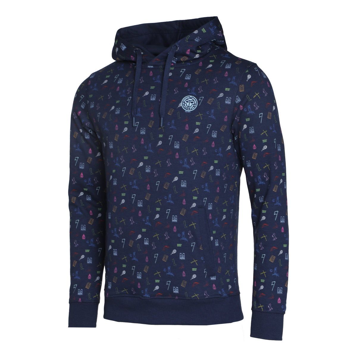 BIDI BADU Napo Lifestyle Sweat à capuche Hommes - bleu foncé, multicouleur