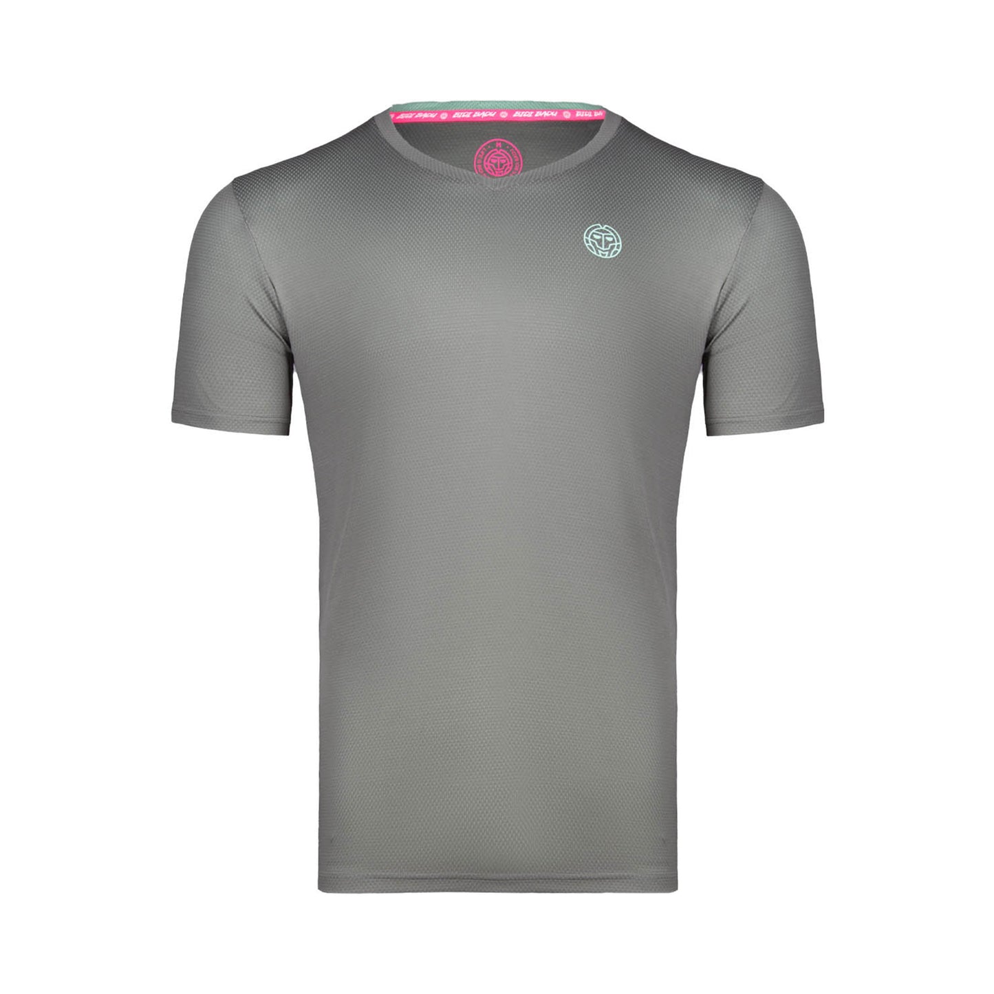 BIDI BADU Evin Tech Round T-shirt Garçons - gris, mint