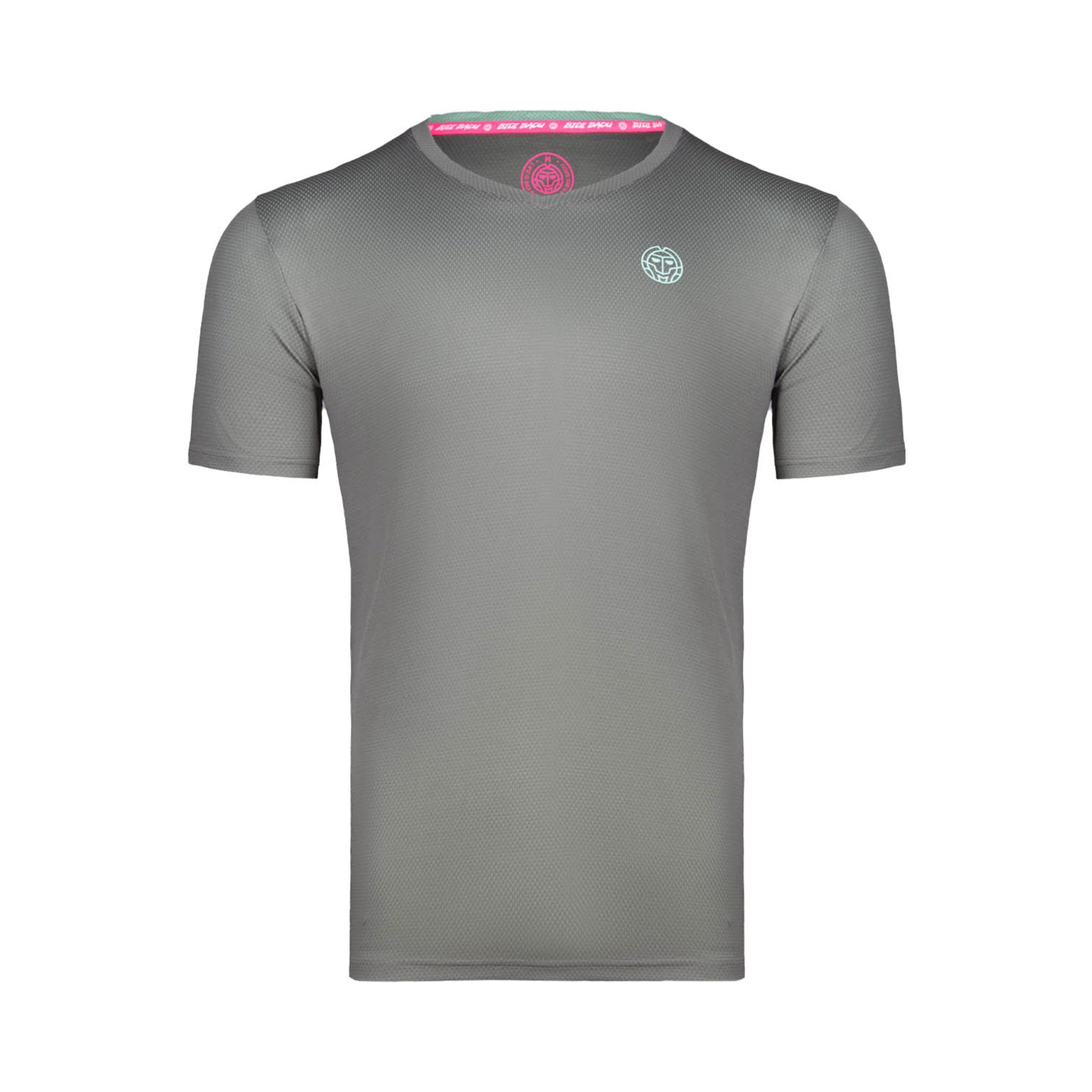 BIDI BADU Evin Tech Round T-shirt Garçons - gris, mint