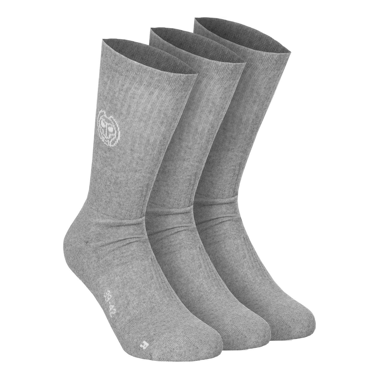 BIDI BADU Don Carlito Crew Move Chaussettes De Tennis-Gris,Blanc