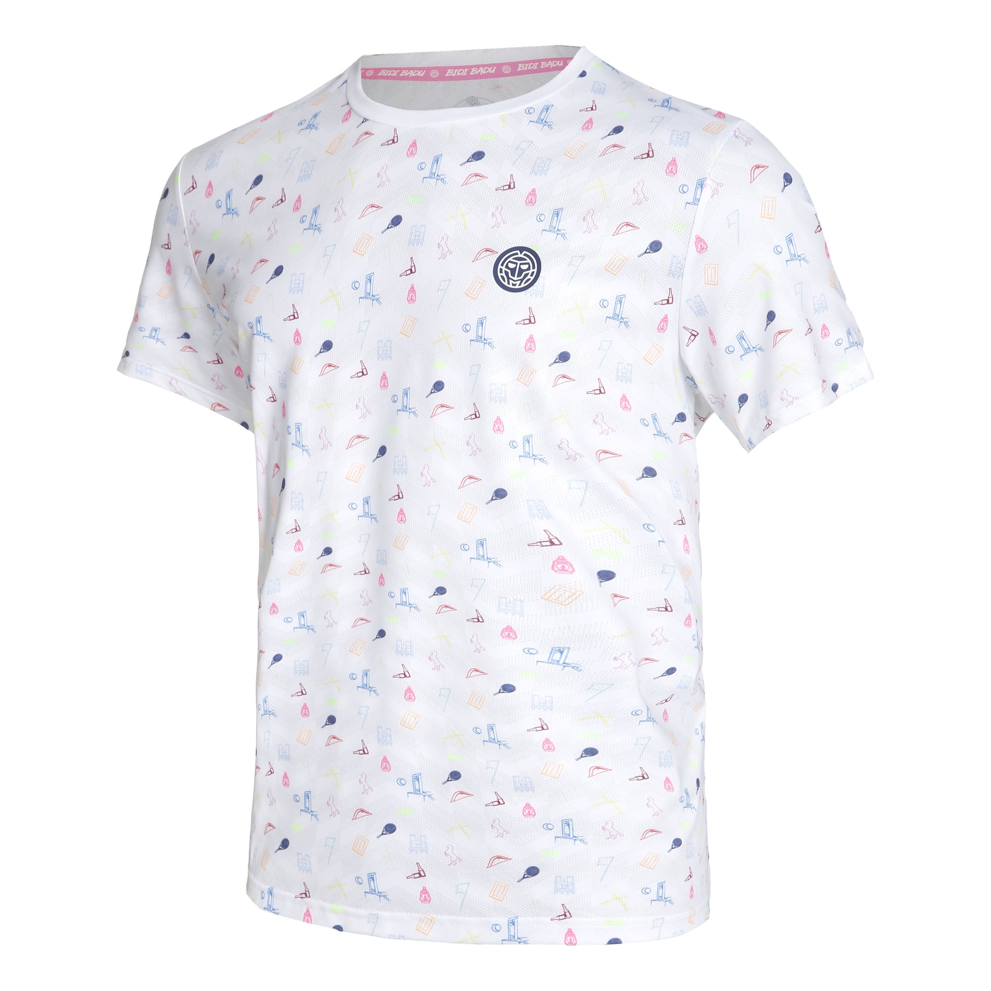 BIDI BADU Hawi Tech T-shirt Hommes - blanc, multicouleur