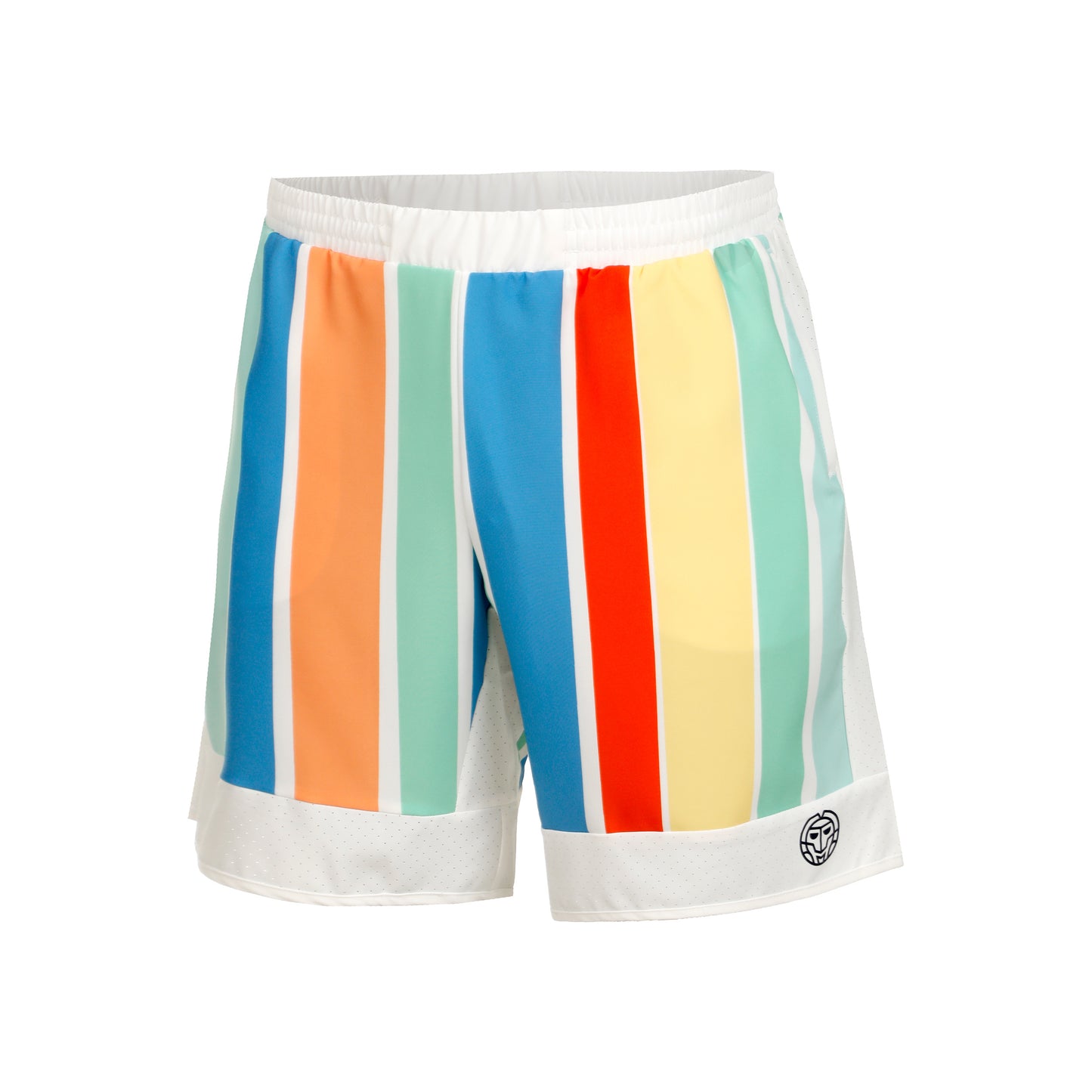 BIDI BADU 7in Shorts Hommes - blanc, multicouleur