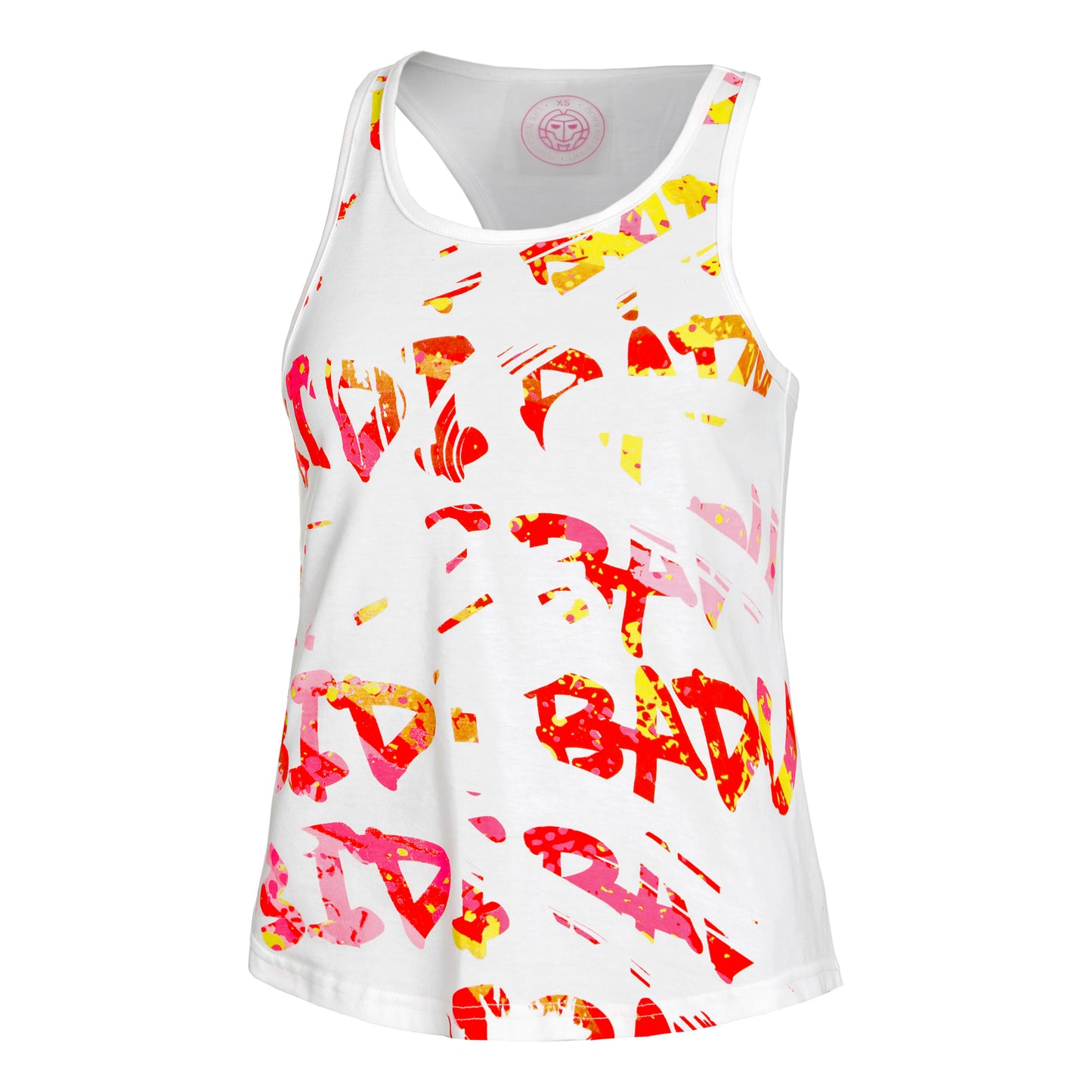BIDI BADU Wild Arts Chill Débardeur Tank Top Femmes-Blanc,Multicouleur
