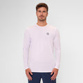 Crew Roundneck Haut Manches Longues Hommes-Blanc
