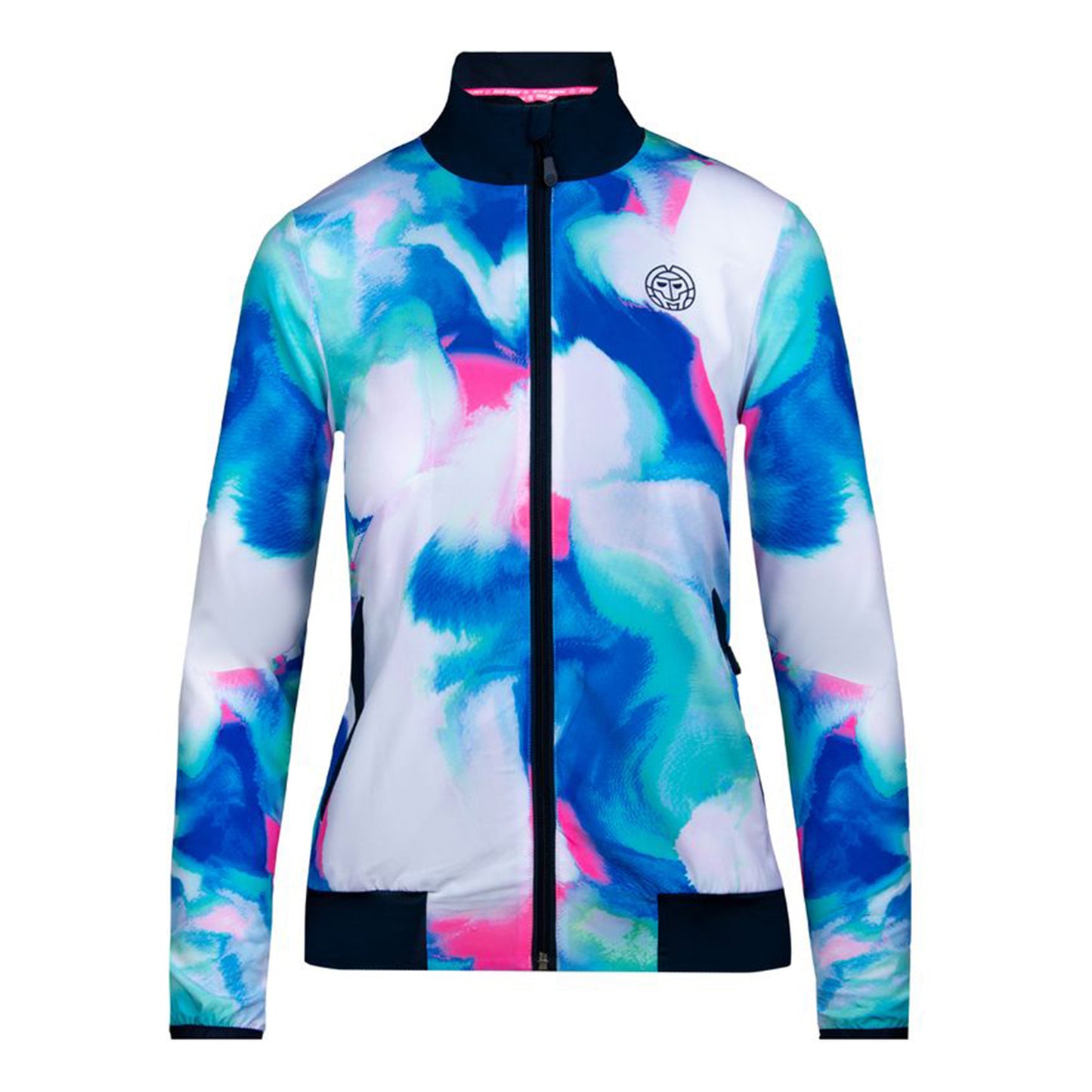 BIDI BADU Gene Tech Veste De Survêtement Femmes-Bleu,Rosé