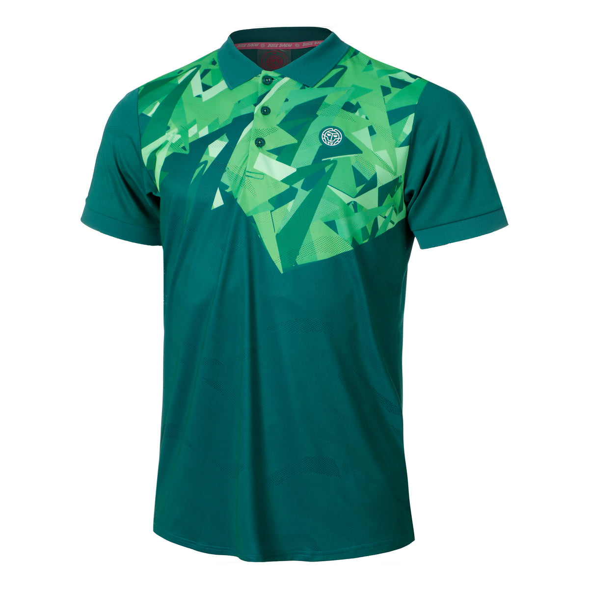BIDI BADU Spike Polo Hommes-Vert Foncé,Vert