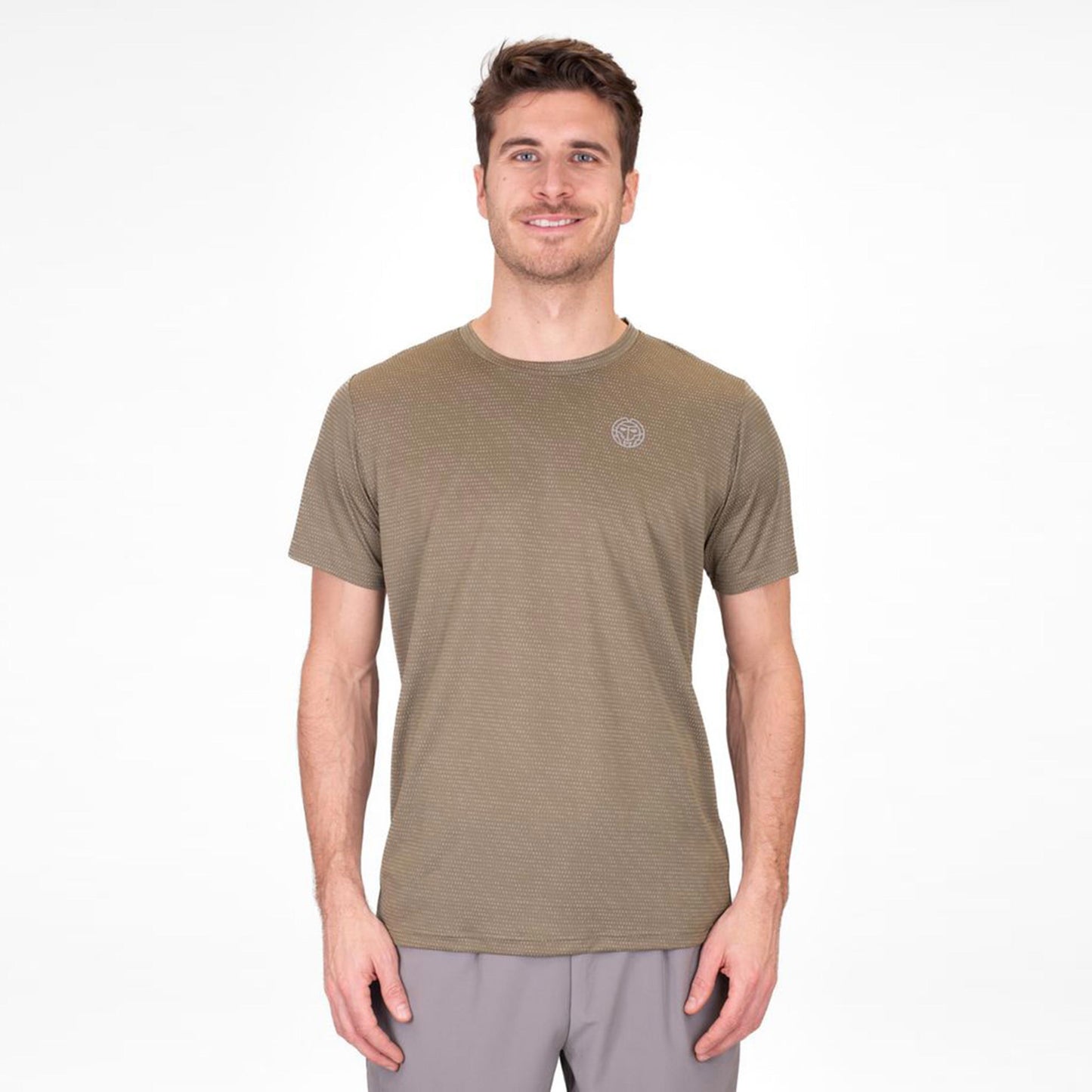 BIDI BADU Crew Two Colored T-shirt Hommes-Vert Olive