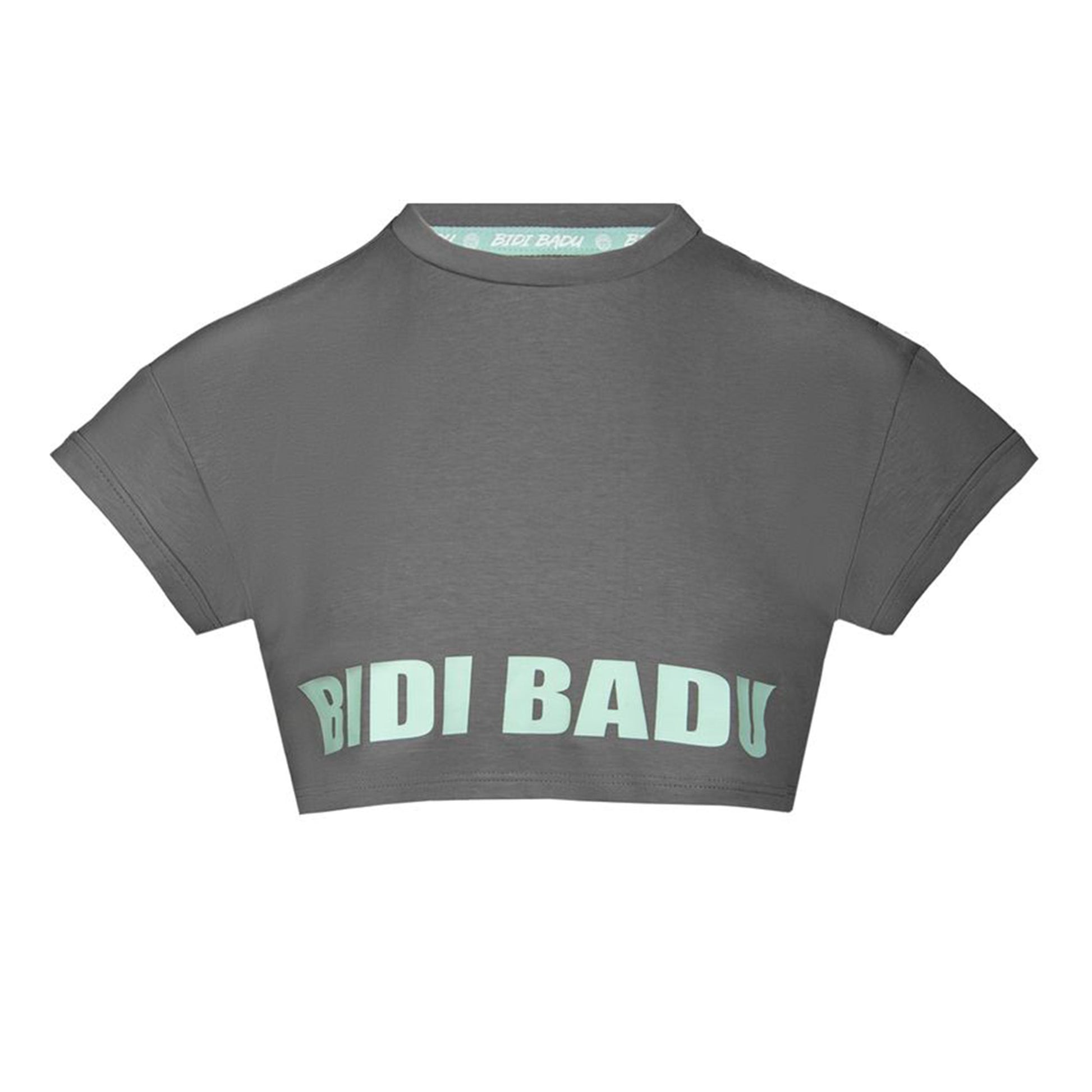 BIDI BADU Abdominis Crop Move T-shirt Femmes-Gris