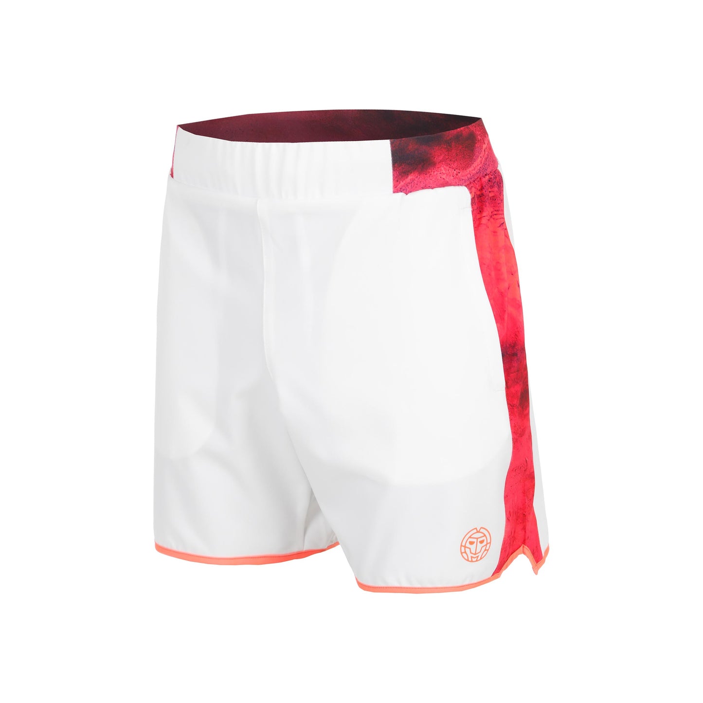 BIDI BADU Adnan 7in Tech Shorts Hommes-Rouge,Blanc