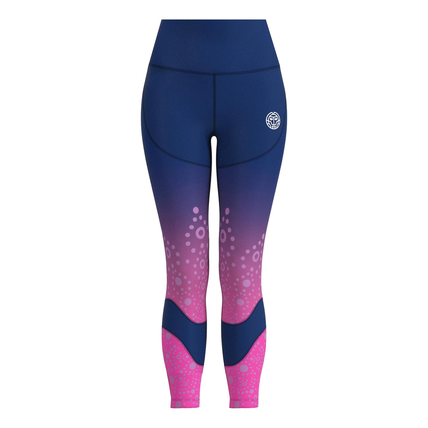 BIDI BADU Colortwist Printed Collant Tight Femmes-Pink,Bleu Foncé