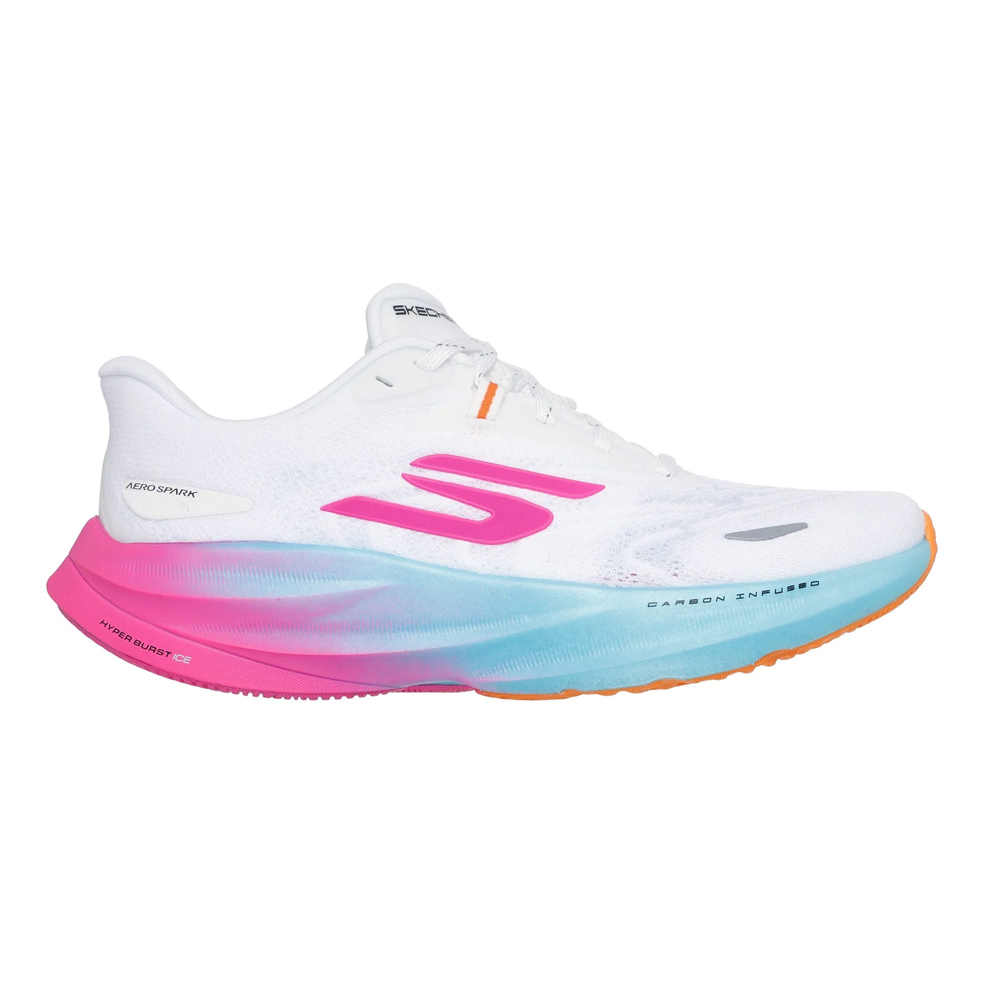 Skechers SKX Aero Spark Chaussure de running sans stabilisateurs Femmes - blanc, bleu clair