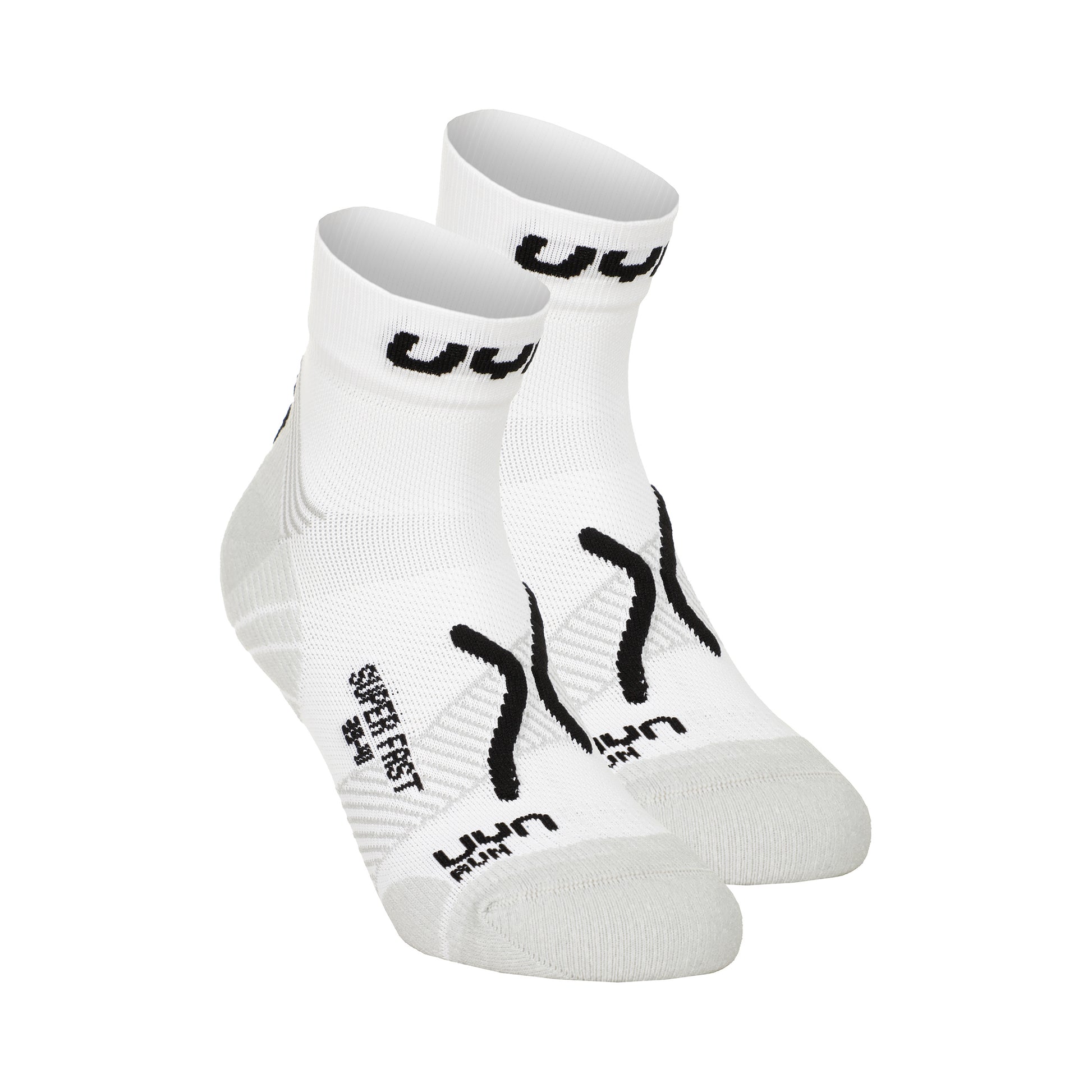 UYN Super Fast Chaussettes De Running Pack De 2 Unités Hommes-Blanc,Noir