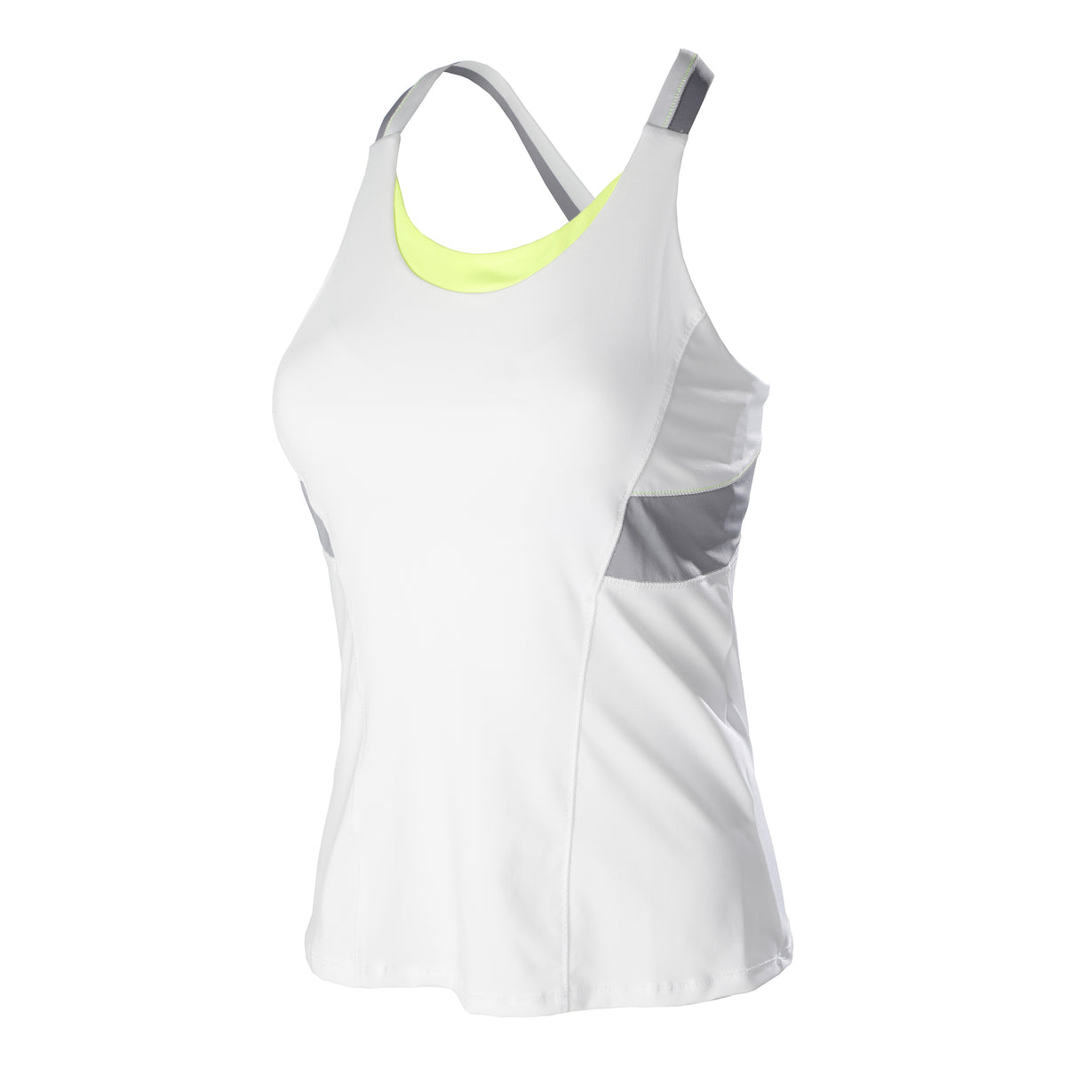 Lucky in Love Viva with Bra Débardeur tank top Femmes - blanc, gris