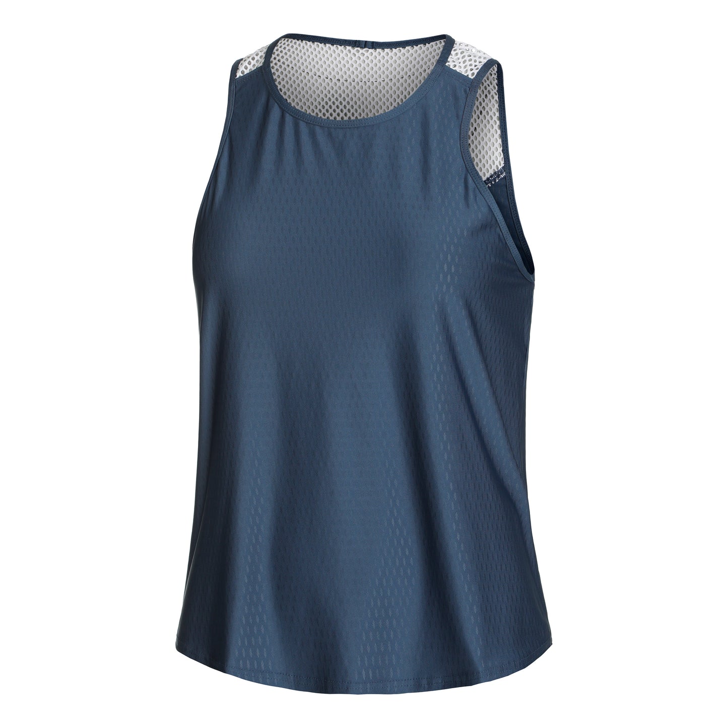 Lucky in Love Net It Be Débardeur Tank Top Femmes-Bleu,Blanc