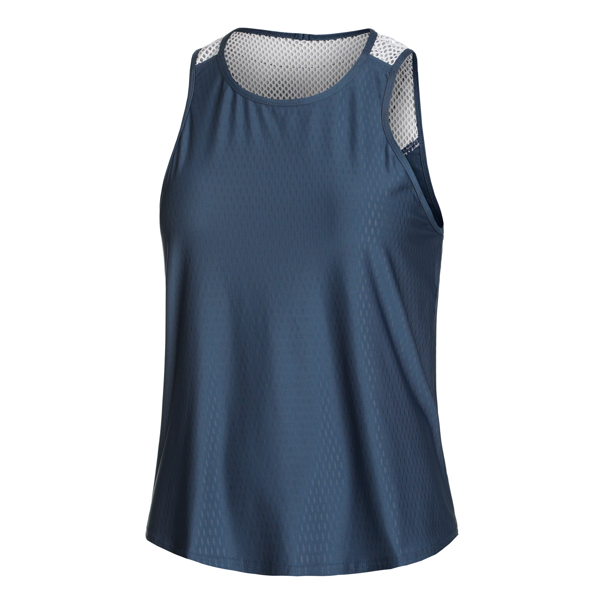 Lucky in Love Net It Be Débardeur Tank Top Femmes-Bleu,Blanc