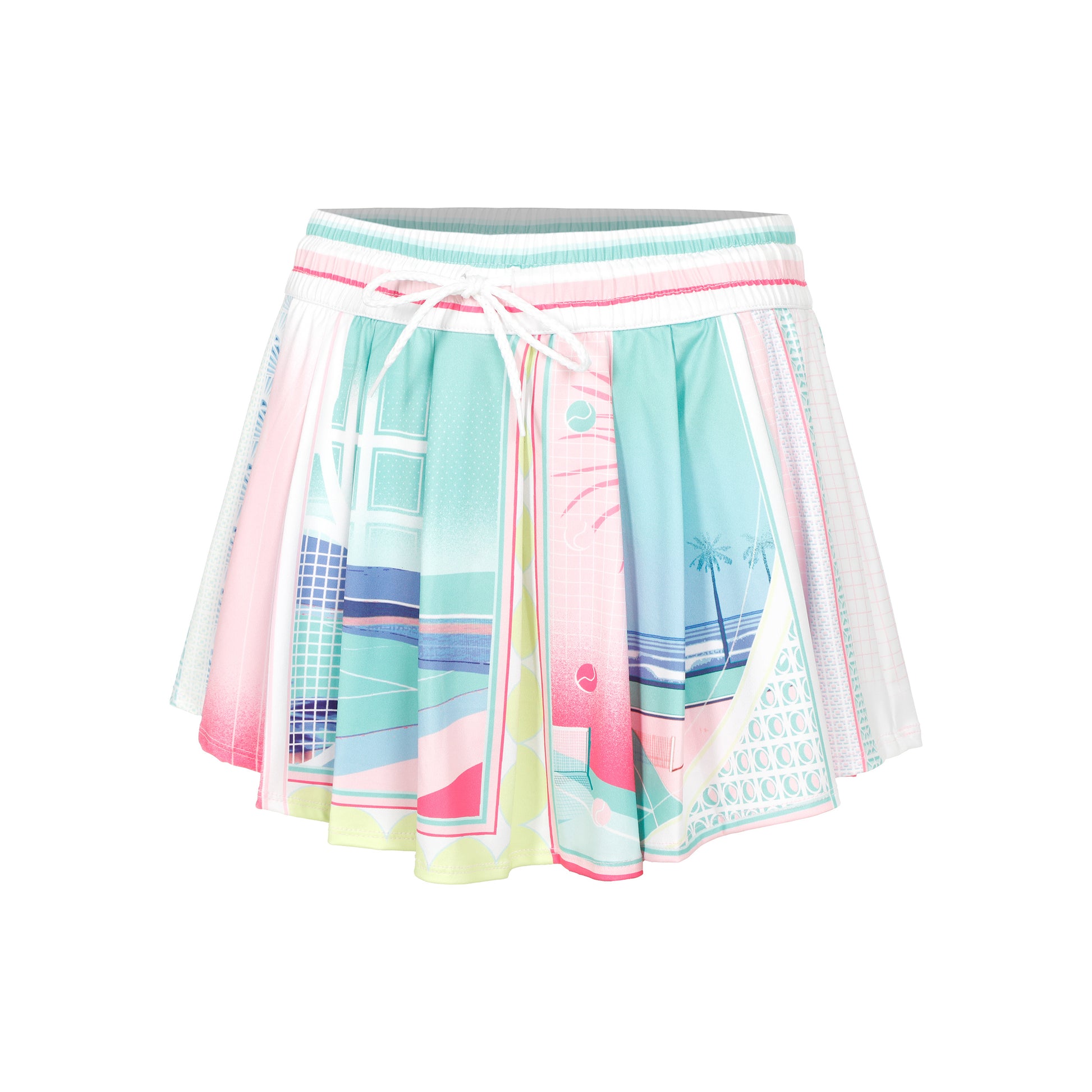Lucky in Love High Waist Deco Love Jupe Femmes - blanc, multicouleur