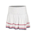 Can't Find Me Love Long Hide Out Smocked Jupe Femmes - blanc, rouge