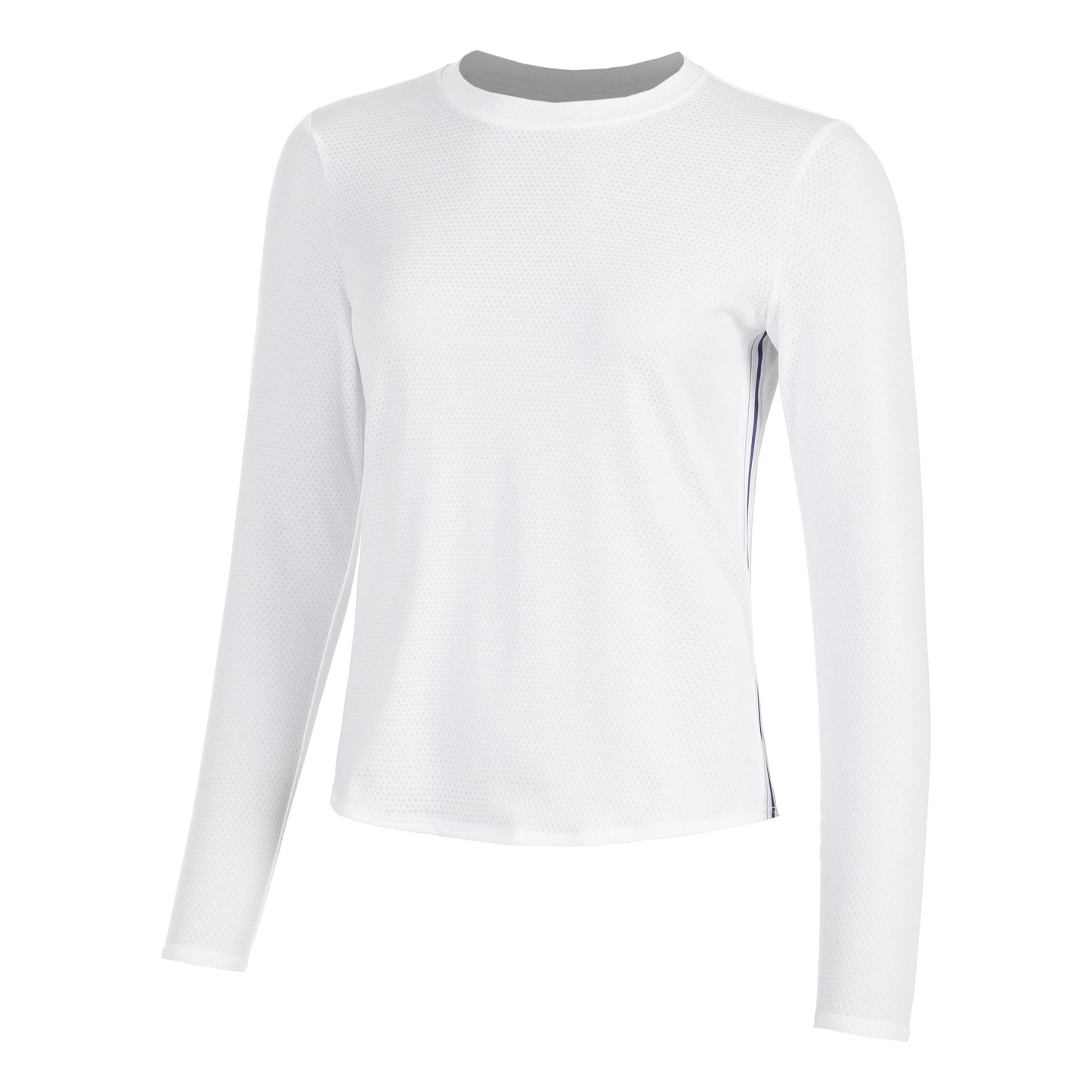 Lucky in Love Chic Streak Long Sleeve Haut Manches Longues Femmes-Blanc