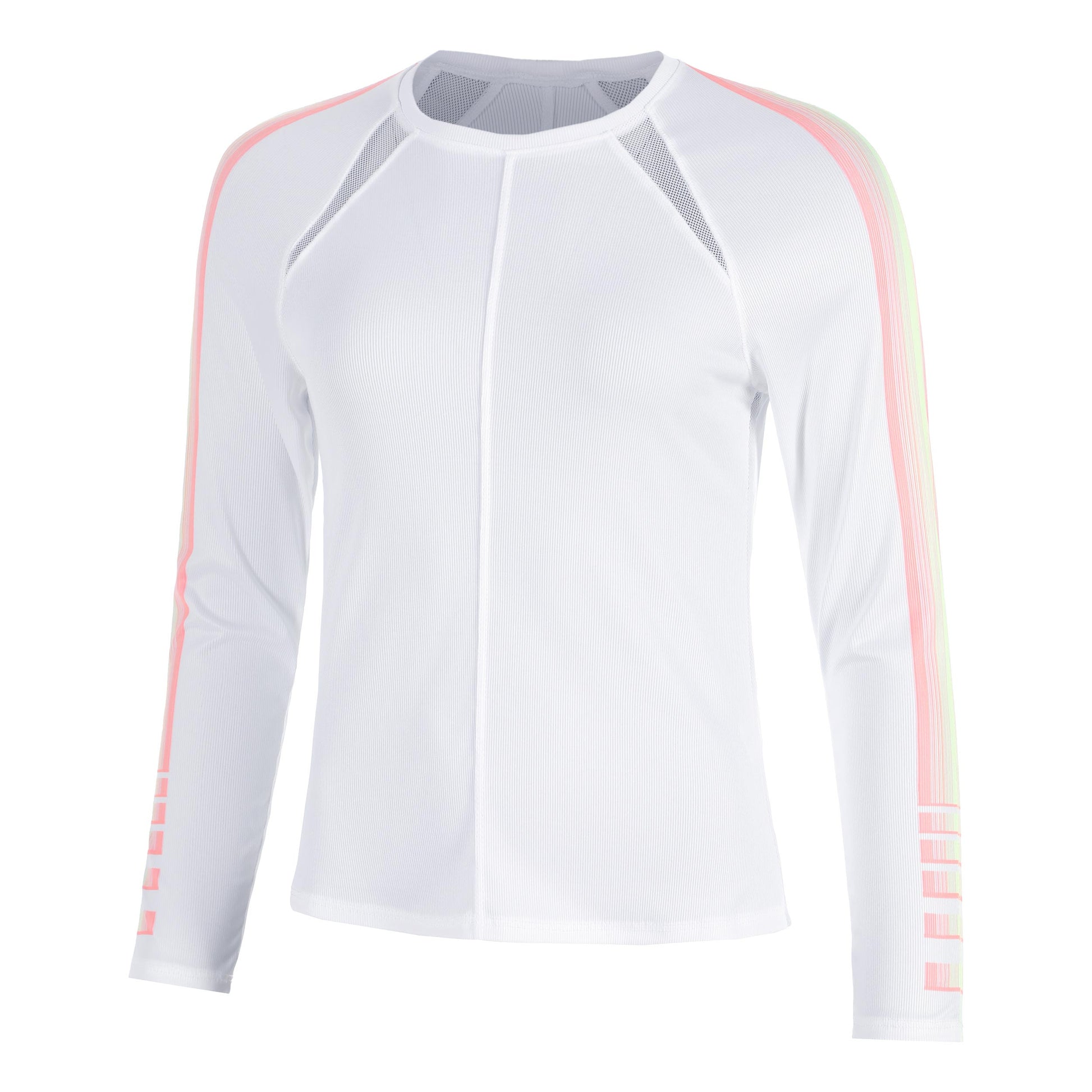 Lucky in Love Sunset Spin Haut Manches Longues Femmes-Blanc,Orange