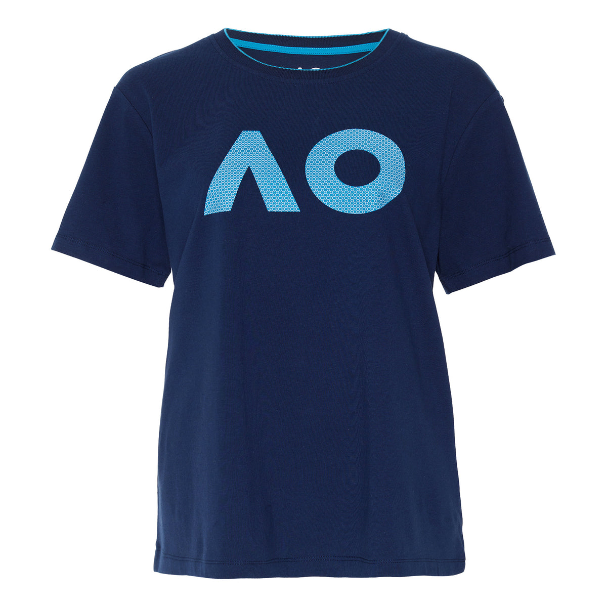Australian Open AO Stack Print Core Logo T-shirt Femmes - bleu foncé,
