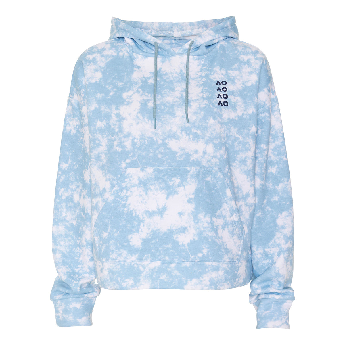 Australian Open AO Tie Dye Sweat à capuche Femmes - bleu clair, blanc