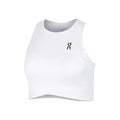 Court Crop Débardeur Tank Top Femmes-Blanc