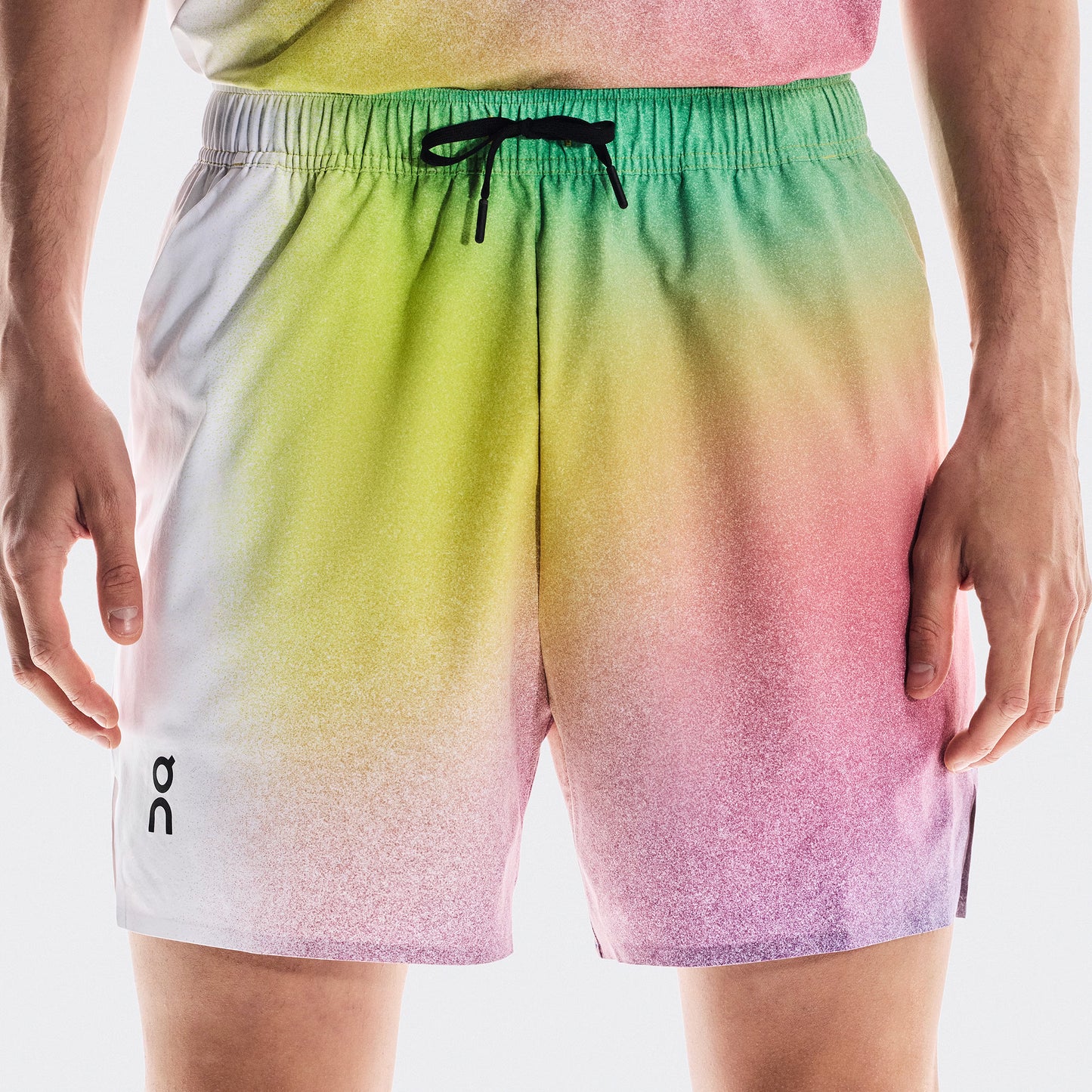 On Court Shorts Hommes-Blanc,Multicouleur