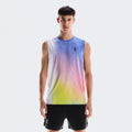 Court Débardeur tank top Hommes - bleu, blanc