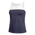 Lace Débardeur tank top Femmes - bleu foncé, blanc