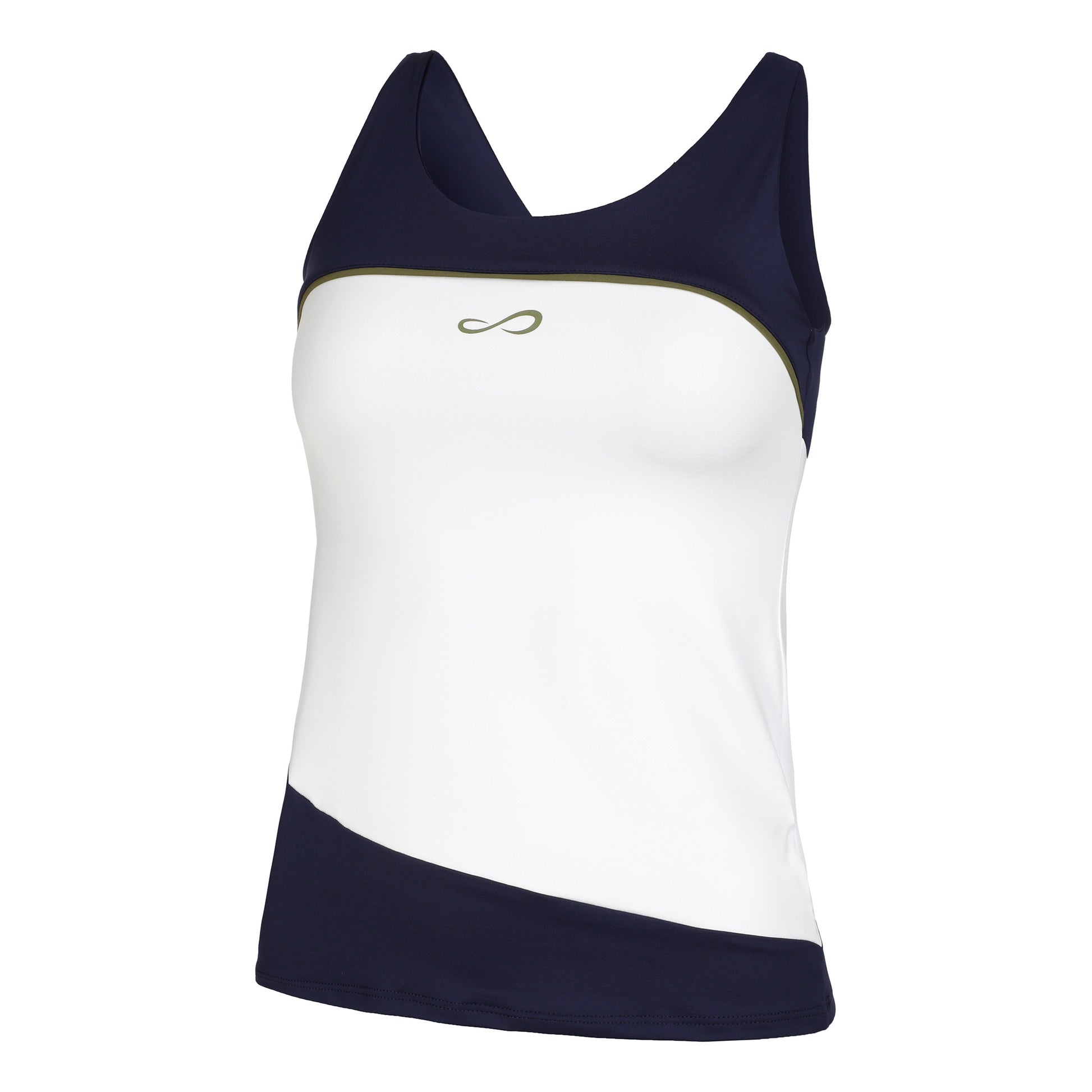 Endless Curve Débardeur tank top Femmes - blanc, bleu foncé