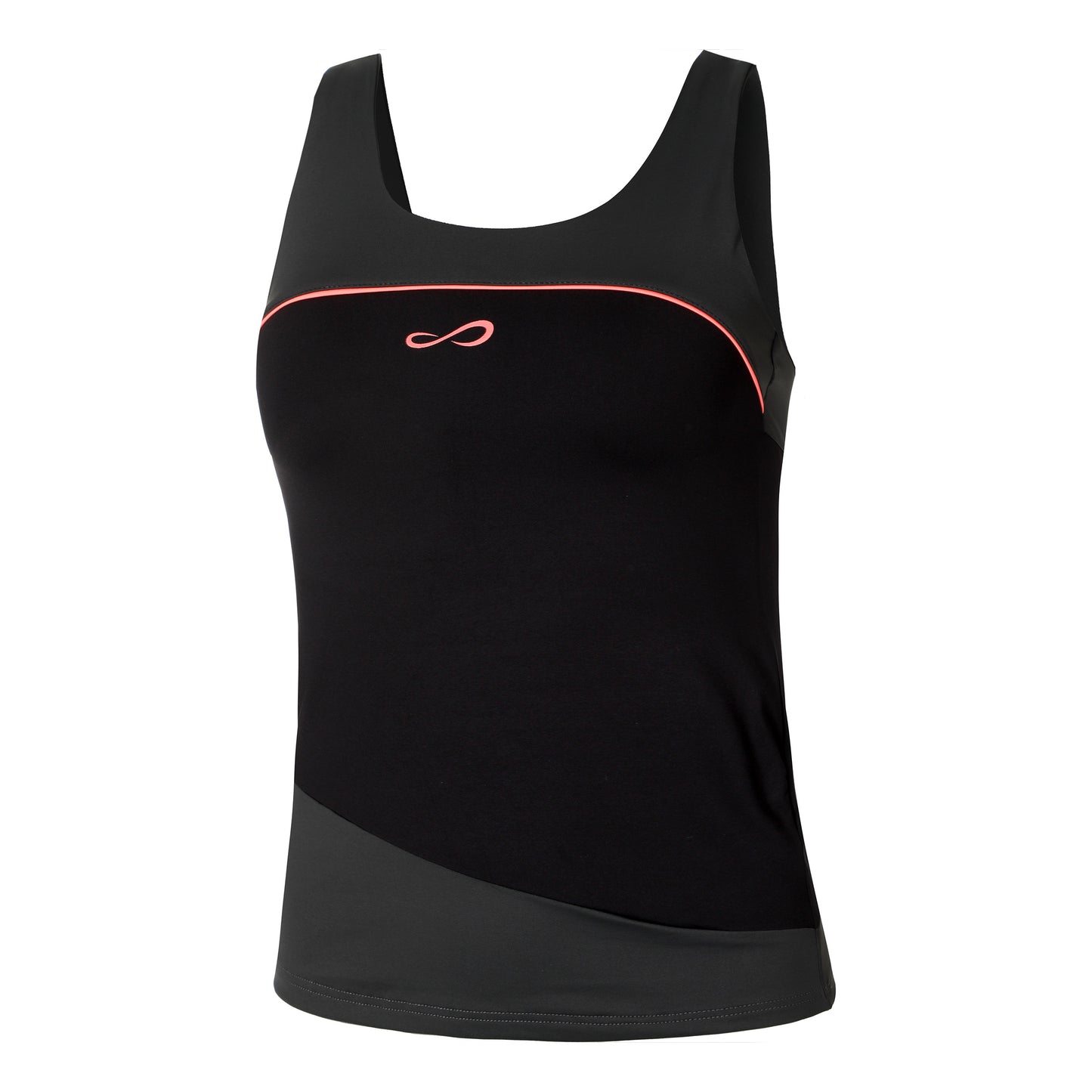 Endless Curve Débardeur Tank Top Femmes-Gris Foncé