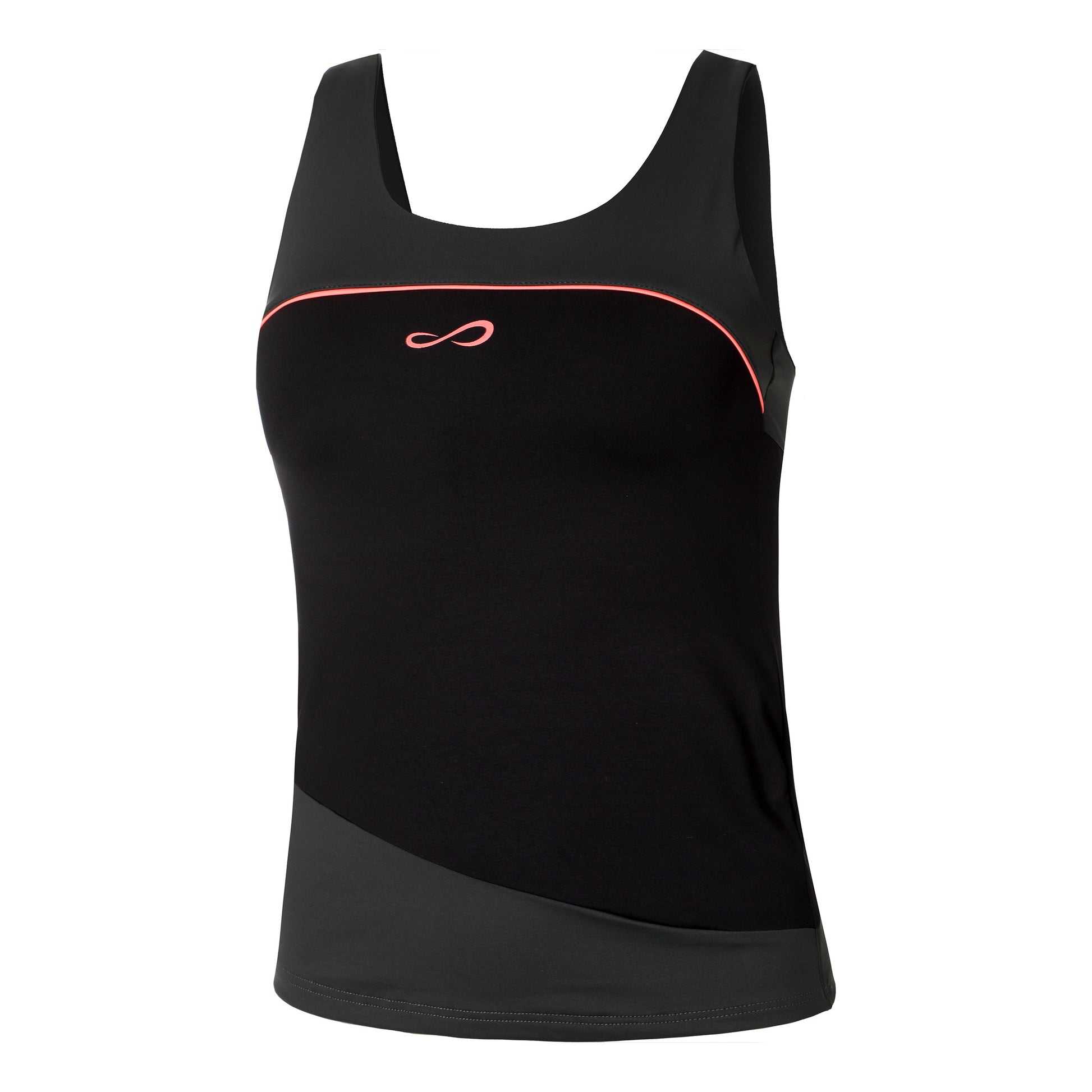 Endless Curve Débardeur Tank Top Femmes-Gris Foncé